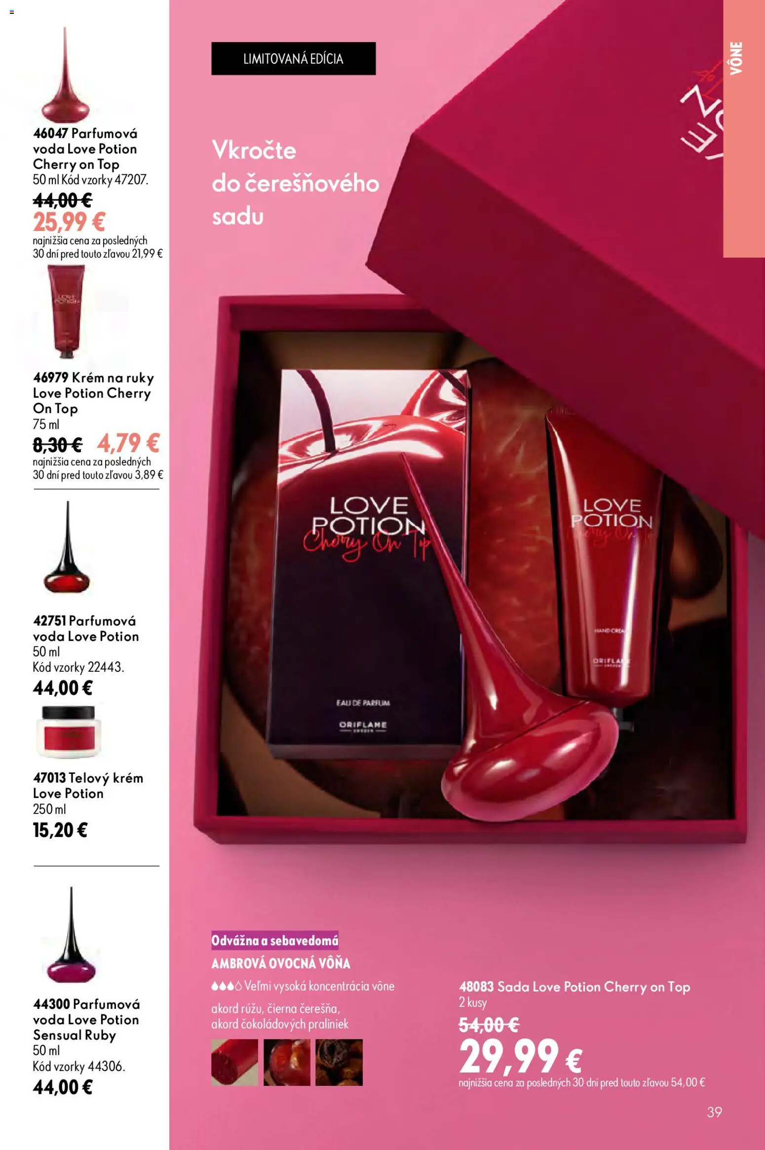 Nové Oriflame akcie – leták je platný od 17.06.2026 | Strana: 39 | Produkty: Telový krém, Krém na ruky, Krém, Voda