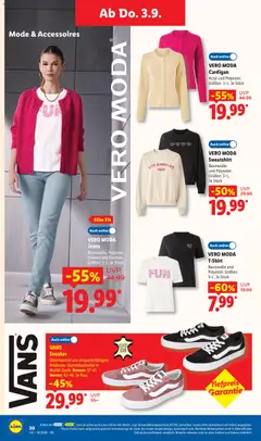 VERO MODA Sweatshirt, Baumwolle und Polyester. Größen: S-L. Je Stück ab 31.08.2026 gültig | Seite: 24
