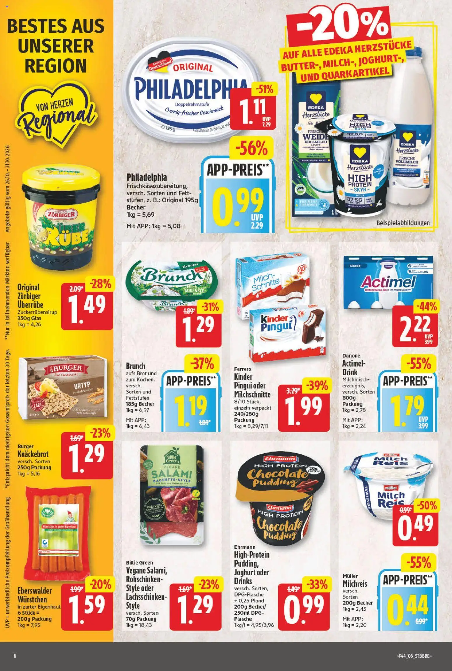 NP Discount Prospekt – gültig ab 26.10.2026 | Seite: 6 | Produkte: Joghurt, Pudding, Skyr, Brot