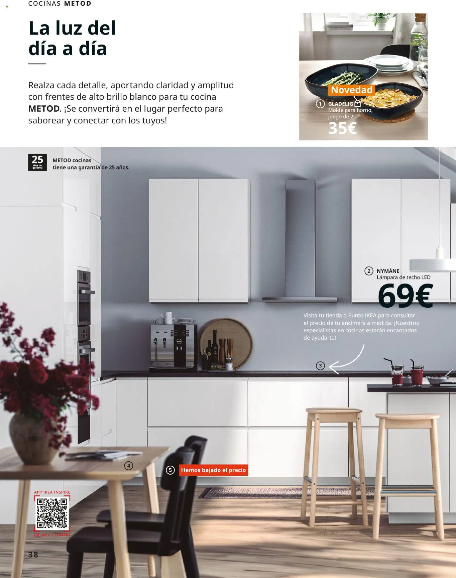 IKEA - Cocinas │ válido desde el 01/09/2026 | Página: 38 | Productos: Lámpara de techo, Cocina, Lámpara