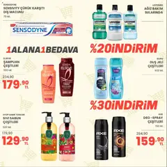 07 Ağustos 2026 tarihinden itibaren geçerli olan Sarıyer kataloğu önizlemesi | Sayfa: 34 | Ürünler: Duş, Şampuan, Sabun, Diş macunu