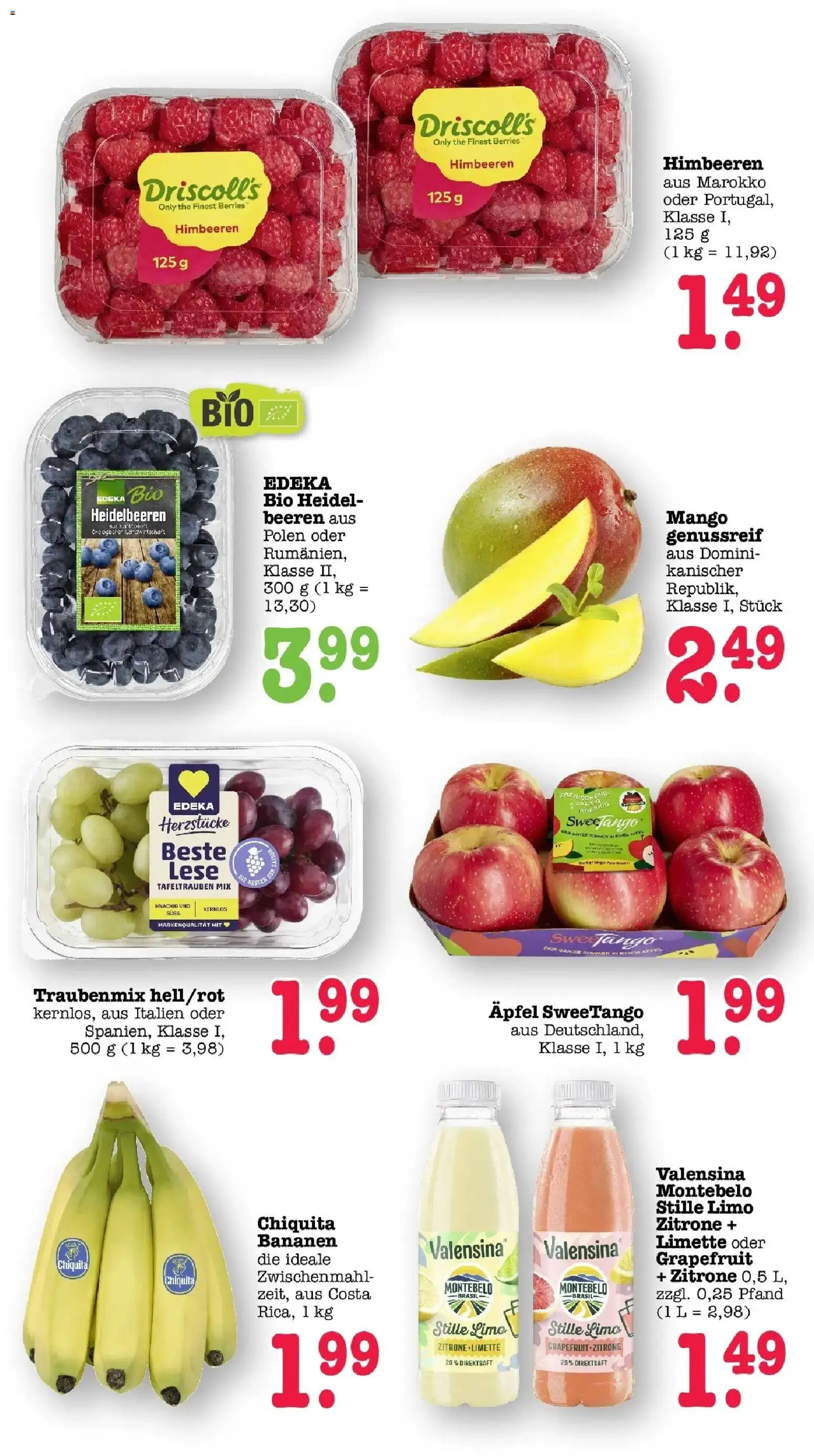 Edeka Prospekt Bühlertal (ab 17.08.2026) » Angebote Online | Seite: 20 | Produkte: Himbeeren, Äpfel, Bananen, Zitrone