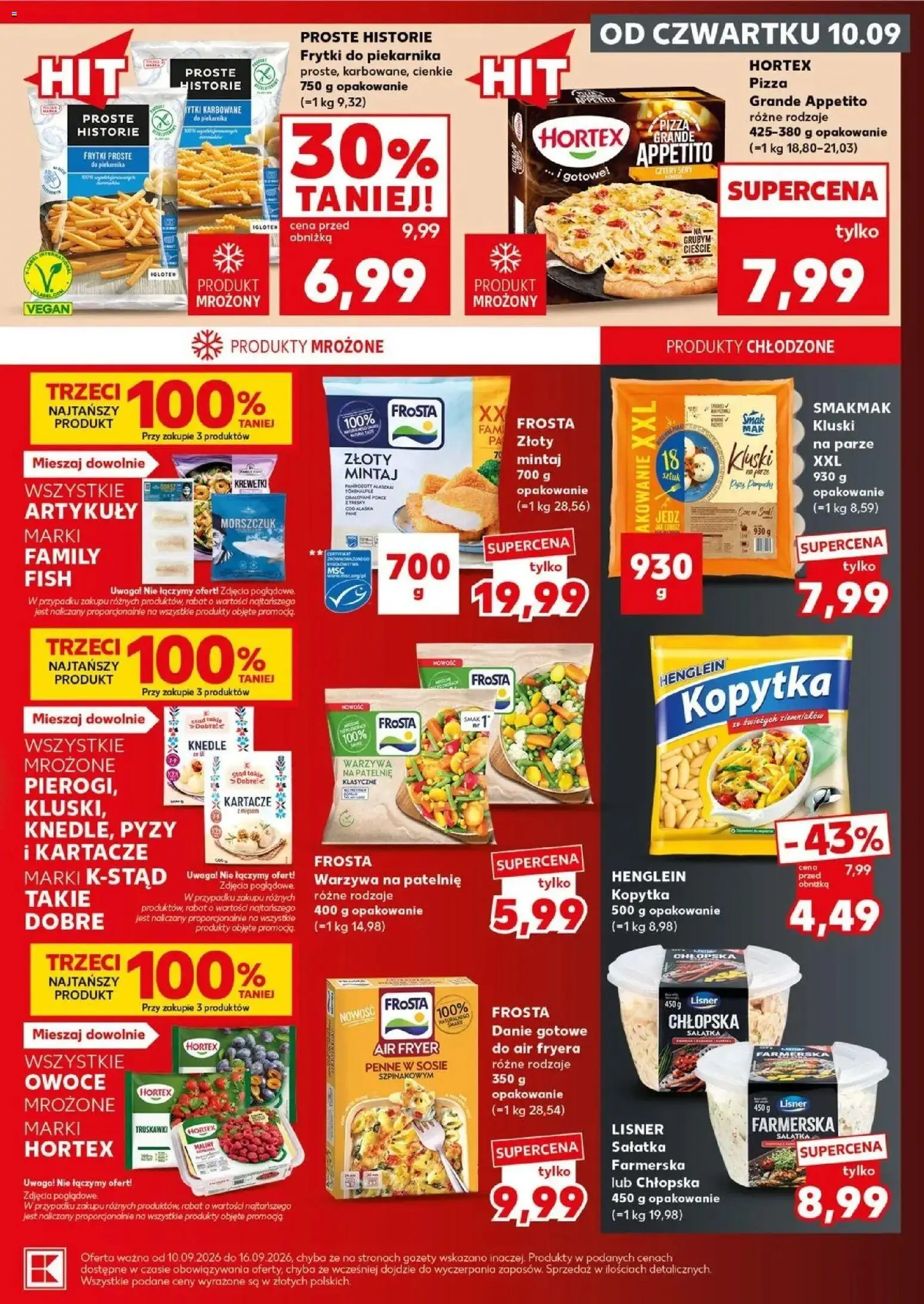 Kaufland gazetka - Super sobota od 12.09.2026 | Strona: 15 | Produkty: Penne, Mrożone warzywa, Pizza, Warzywa