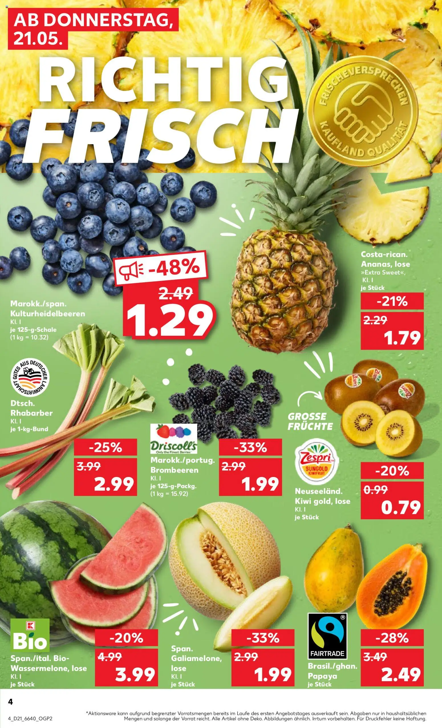 Kaufland Prospekt Stuttgart	 – gültig ab 21.05.2026 | Seite: 4 | Produkte: Rhabarber, Kiwi