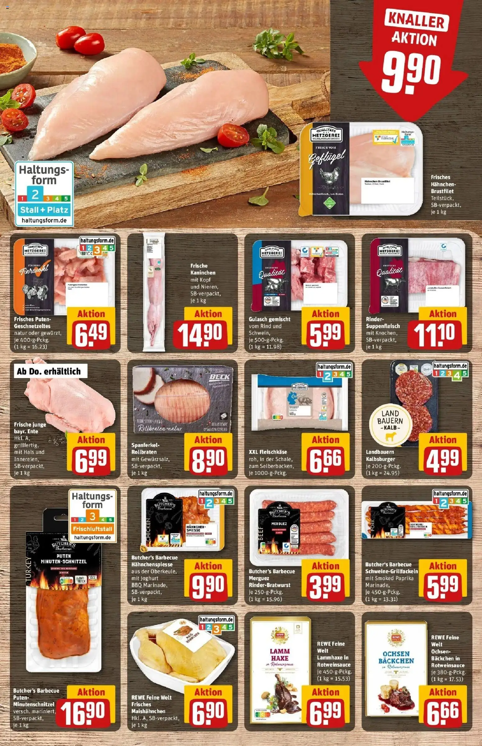 Rewe Prospekt Bönnigheim – gültig ab 17.05.2026 | Seite: 10 | Produkte: Joghurt, Burger, Spieße, Paprika