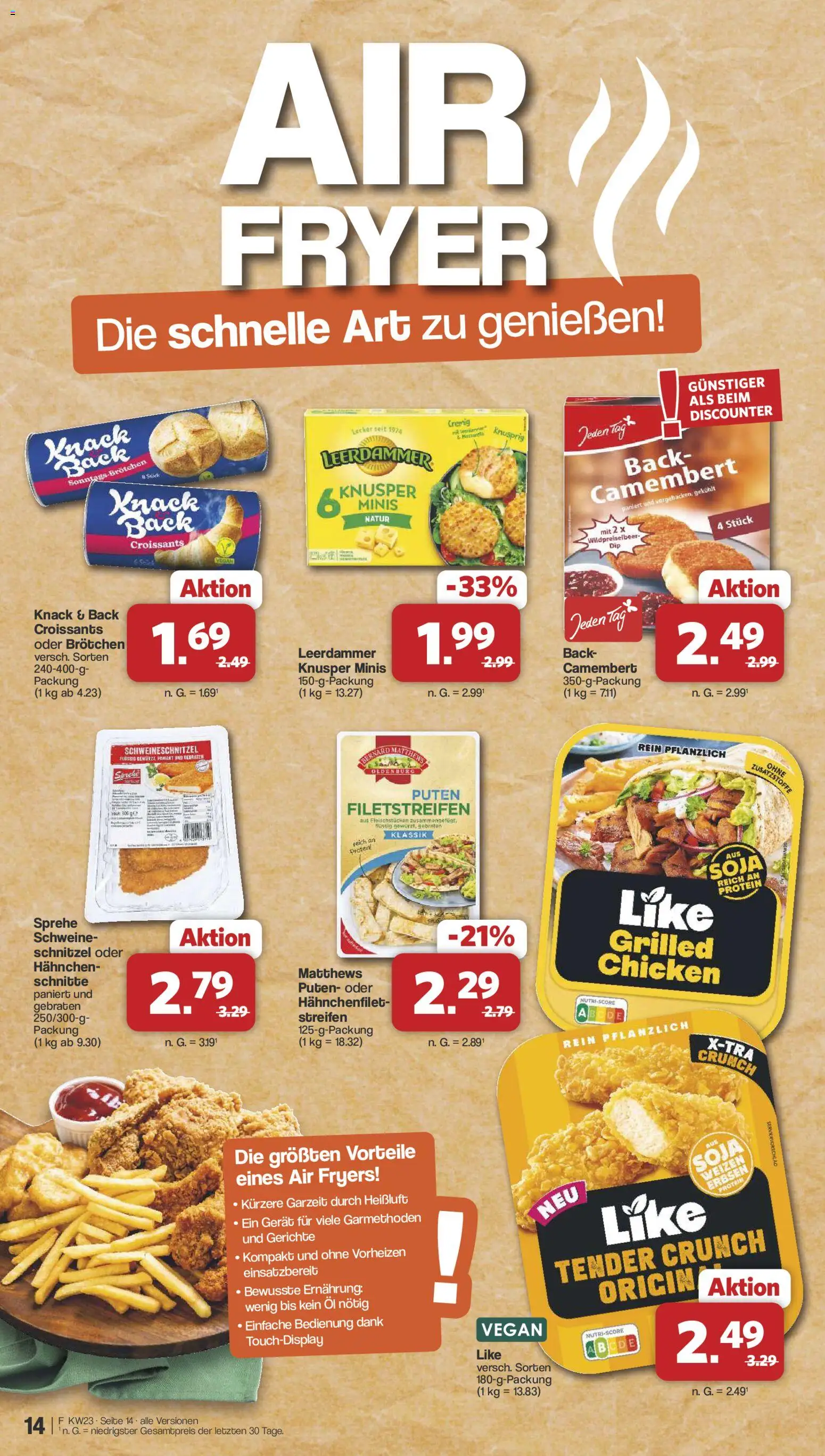 Famila Nordwest Prospekt – gültig ab 01.06.2026 | Seite: 14 | Produkte: Hahnchen, Öl, Schnitzel, Leerdammer