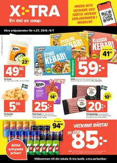 Coop X:-TRA erbjudanden - Förhandsvisning av reklamblad från butik Coop X:-TRA aktuell från 29/06/2026