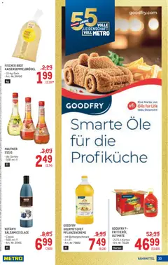 Metro angebote Profi ab 25.06.2026 gültig | Seite: 33 | Produkte: Huile à frire, Brot