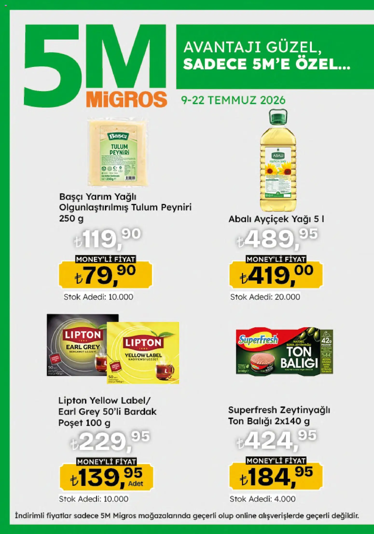 Migros Katalog - 5M Migroskop Dijital - 09 Temmuz 2026 tarihinden itibaren geçerlidir | Sayfa: 12 | Ürünler: Tulum, Zselatin, Ton balığı