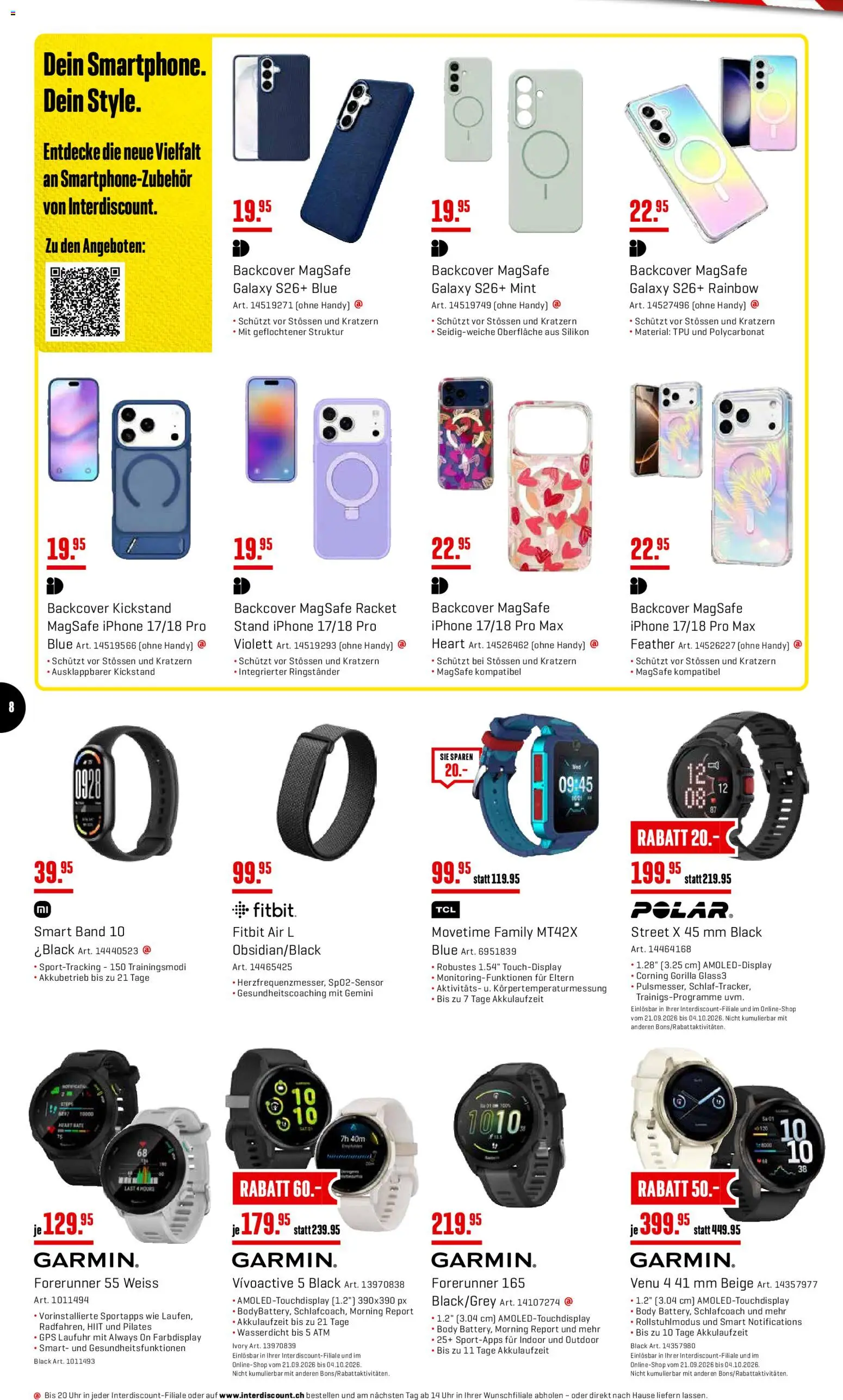 Interdiscount aktionen – gültig ab 21.09.2026 | Seite: 8 | Produkte: Iphone