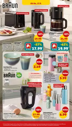 Kaffeemaschine KF1100BK*, Leistung max. 1.000 W, Für bis zu 15 Tassen Kaffee, Abnehmbarer Schwenkfilter ab 14.09.2026 gültig | Seite: 24 | Produkte: Wasserkocher, Mixer, Toaster, Handmixer