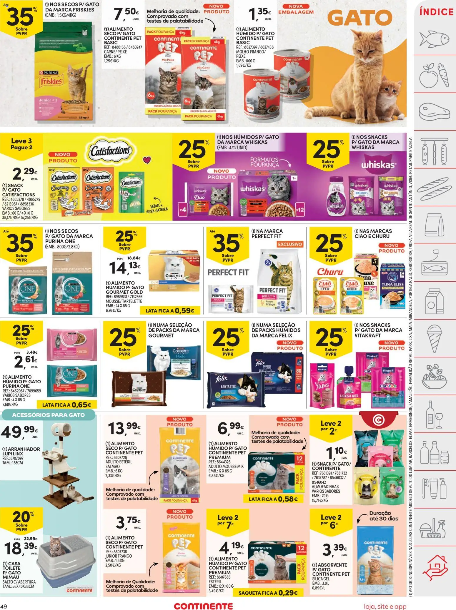 Continente folheto │ válido de 26.05.2026 | Página: 49 | Produtos: Purina one, Banho, Peixe, Carne