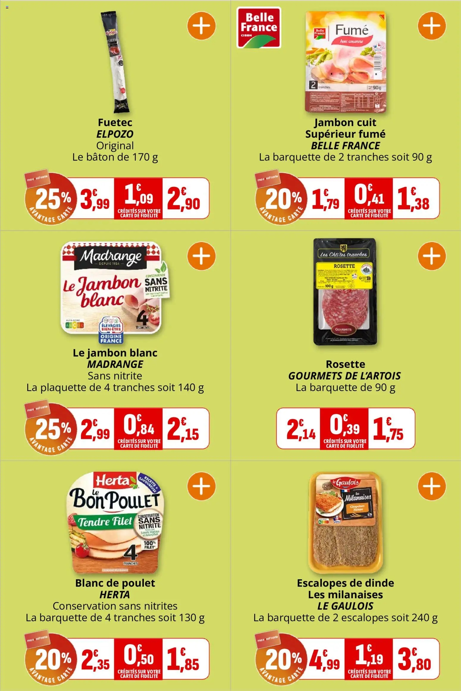 {H1} | Page: 6 | Produits: Poulet, Rosette, Dinde, Blanc de poulet