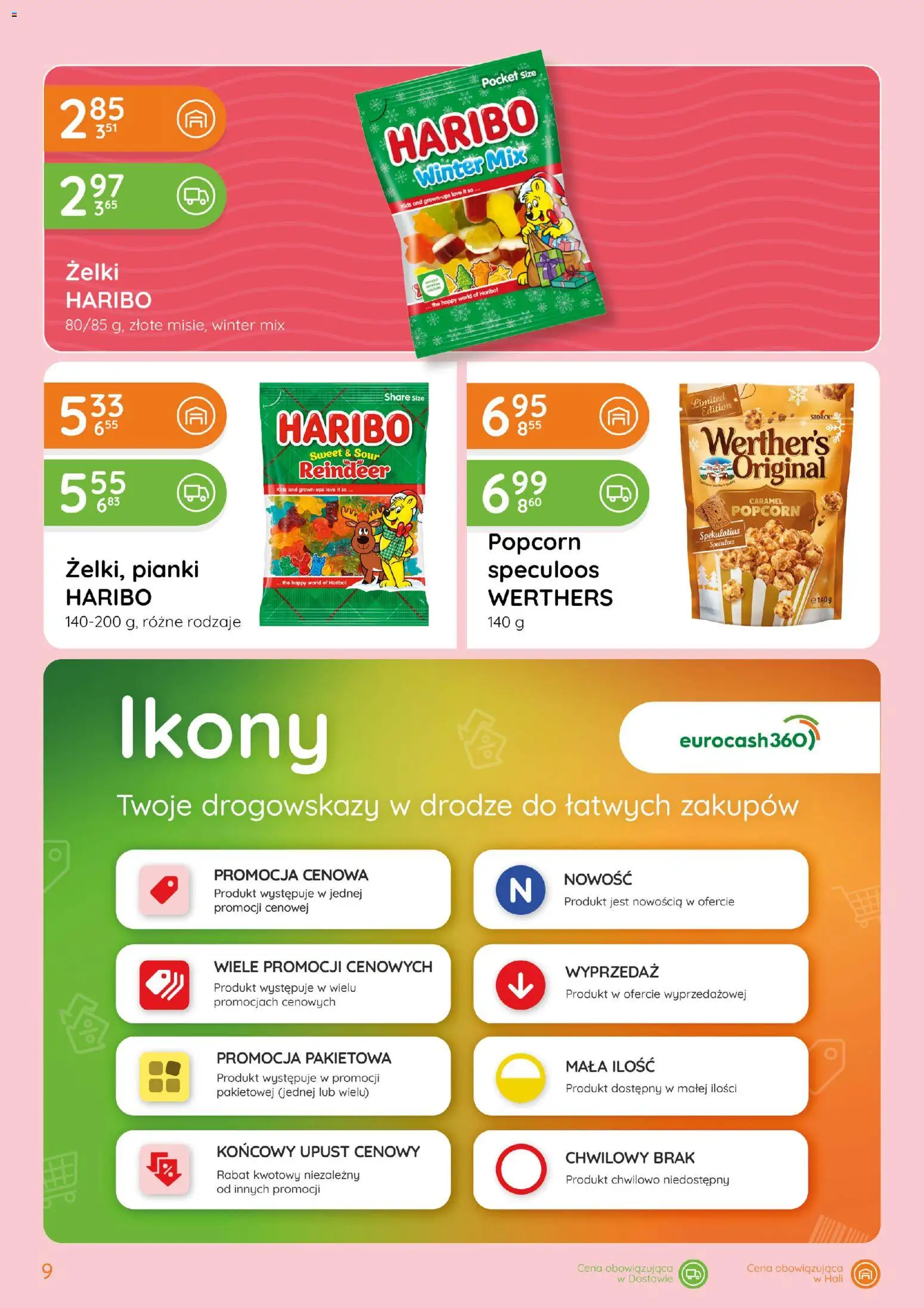 Eurocash gazetka - Katalog Boże Narodzenie - Słodycze od 15.10.2026 | Strona: 9 | Produkty: Żelki haribo, Żelki, Pianki, Popcorn