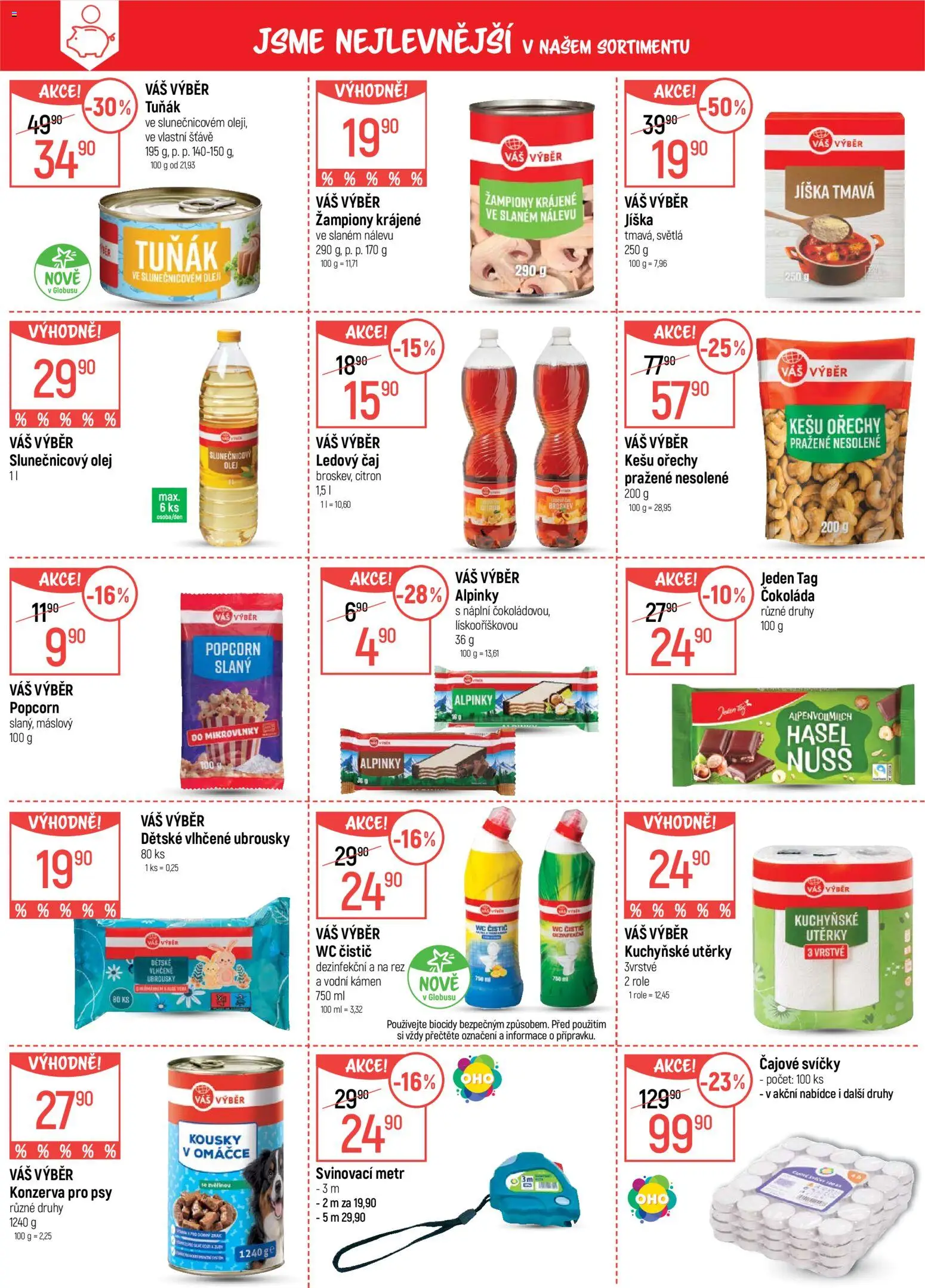 Globus leták od 05.08.2026 | Strana: 4 | Produkty: Globus, Kuchyňské utěrky, Ořechy, Slunečnicový olej