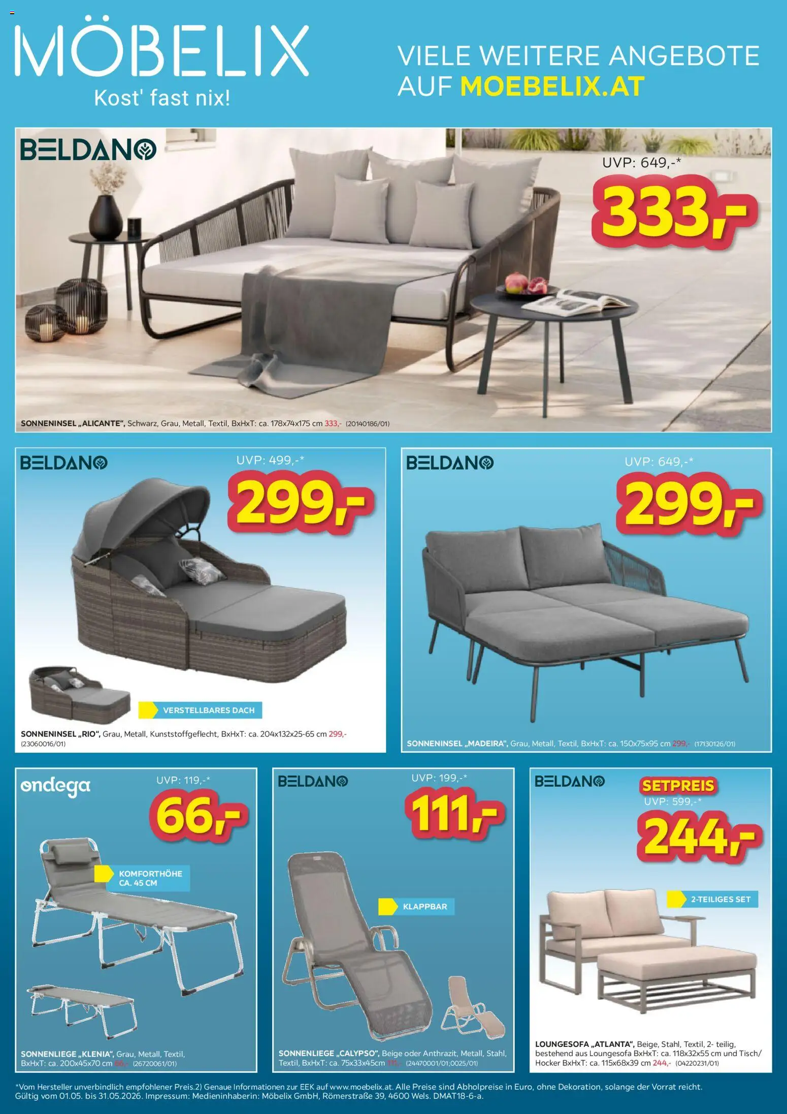Möbelix - Die Besten Online Deals gültig ab 01.05.2026 | Seite: 2