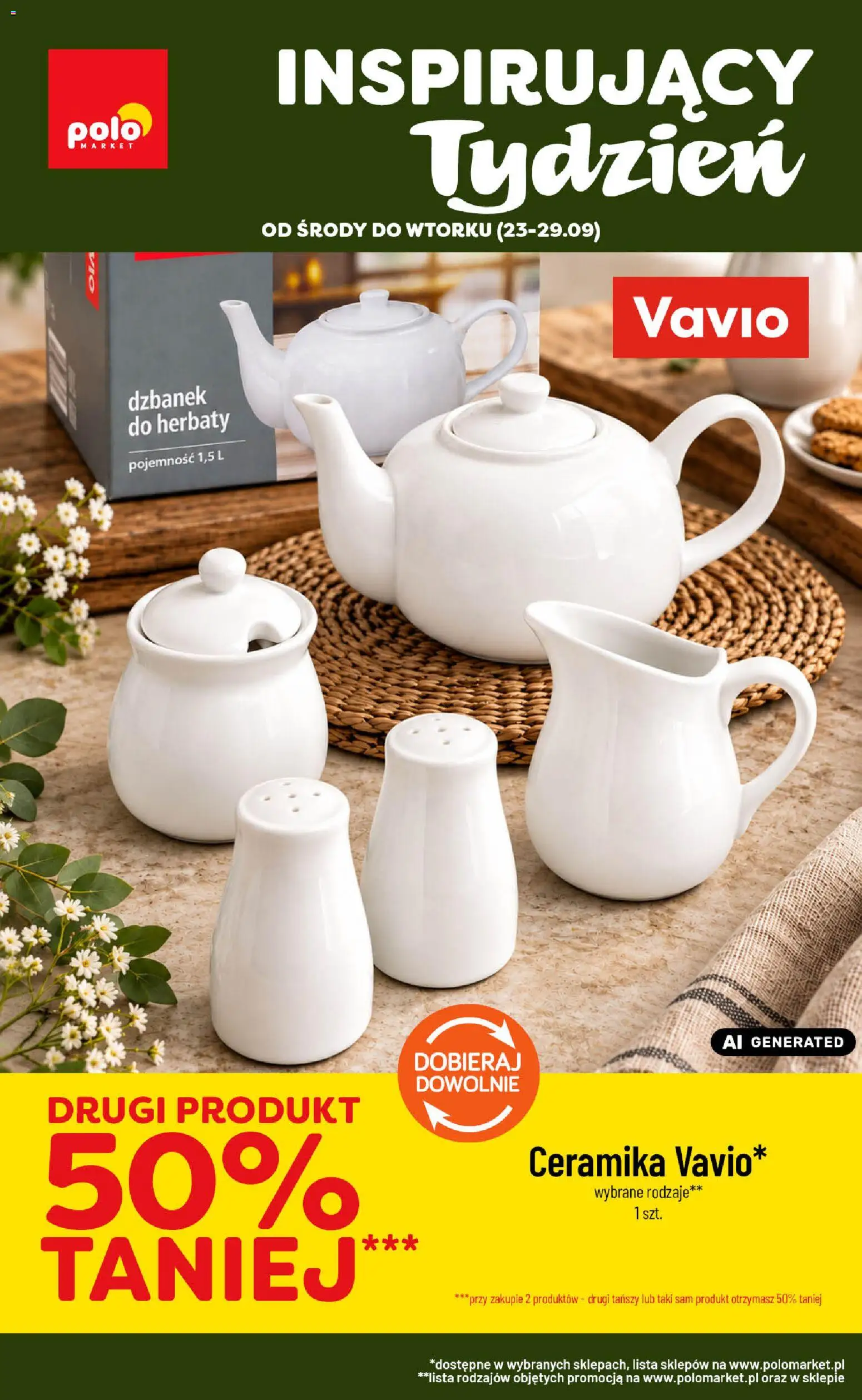 POLOmarket gazetka - Inspirujący Tydzień od 23.09.2026 | Strona: 1 | Produkty: Dzbanek