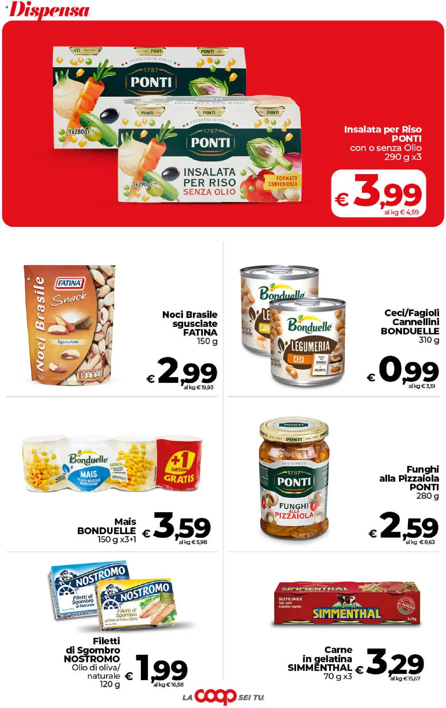 Volantino COOP del 30/06/2026 | Pagina: 27 | Prodotti: Insalata, Cannellini, Noci, Mais