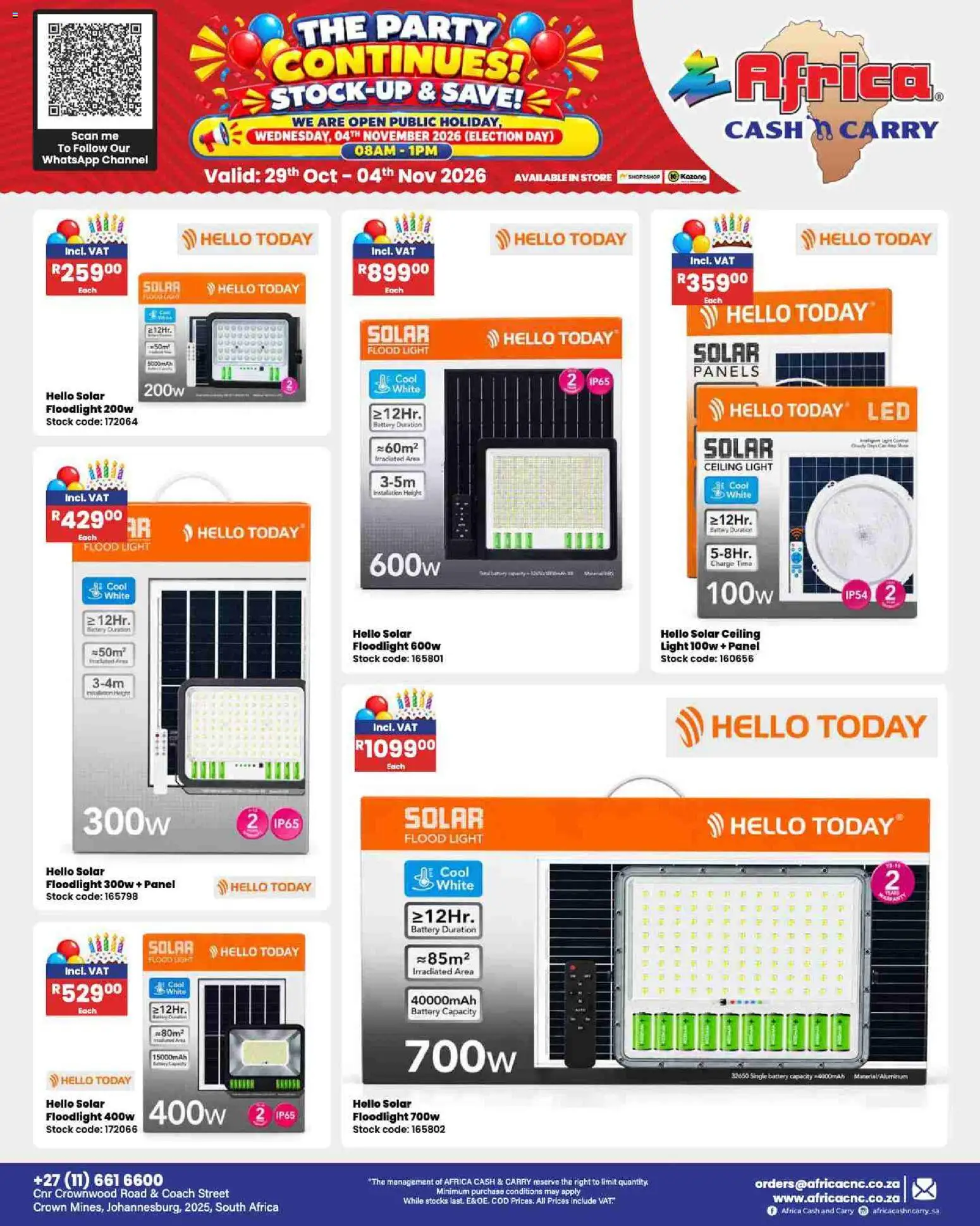 New Africa Cash & Carry catalogue – valid from 29/10/2026 | Page: 56