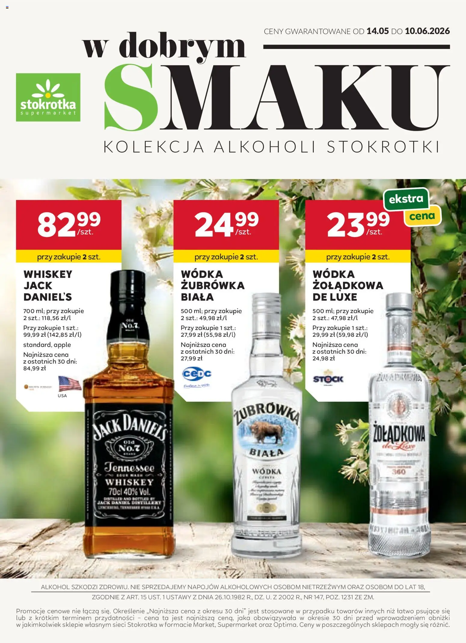 Stokrotka gazetka - Oferta alkoholowa od 14.05.2026 | Strona: 1