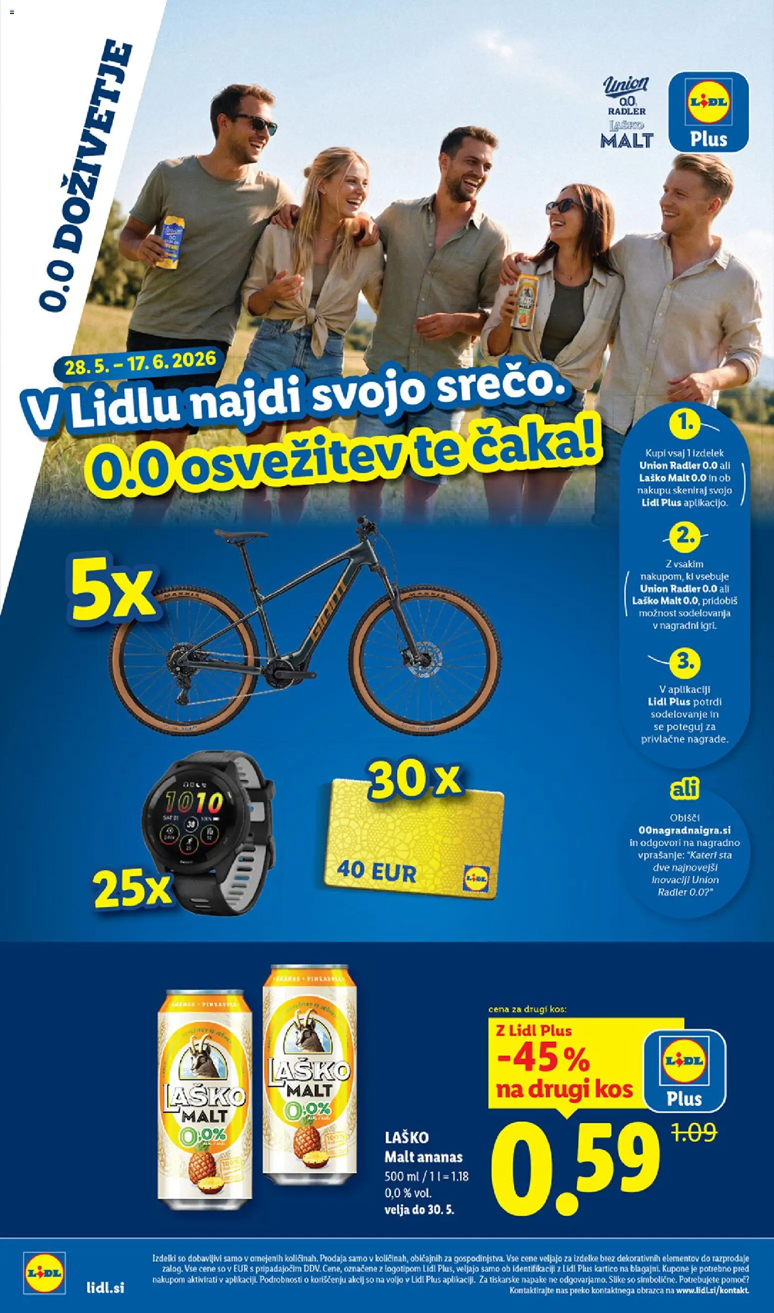 Novi Lidl katalog ponudbe – veljaven od 28.05.2026 | Stran: 16 | Izdelki: Kos, Radler, Ananas