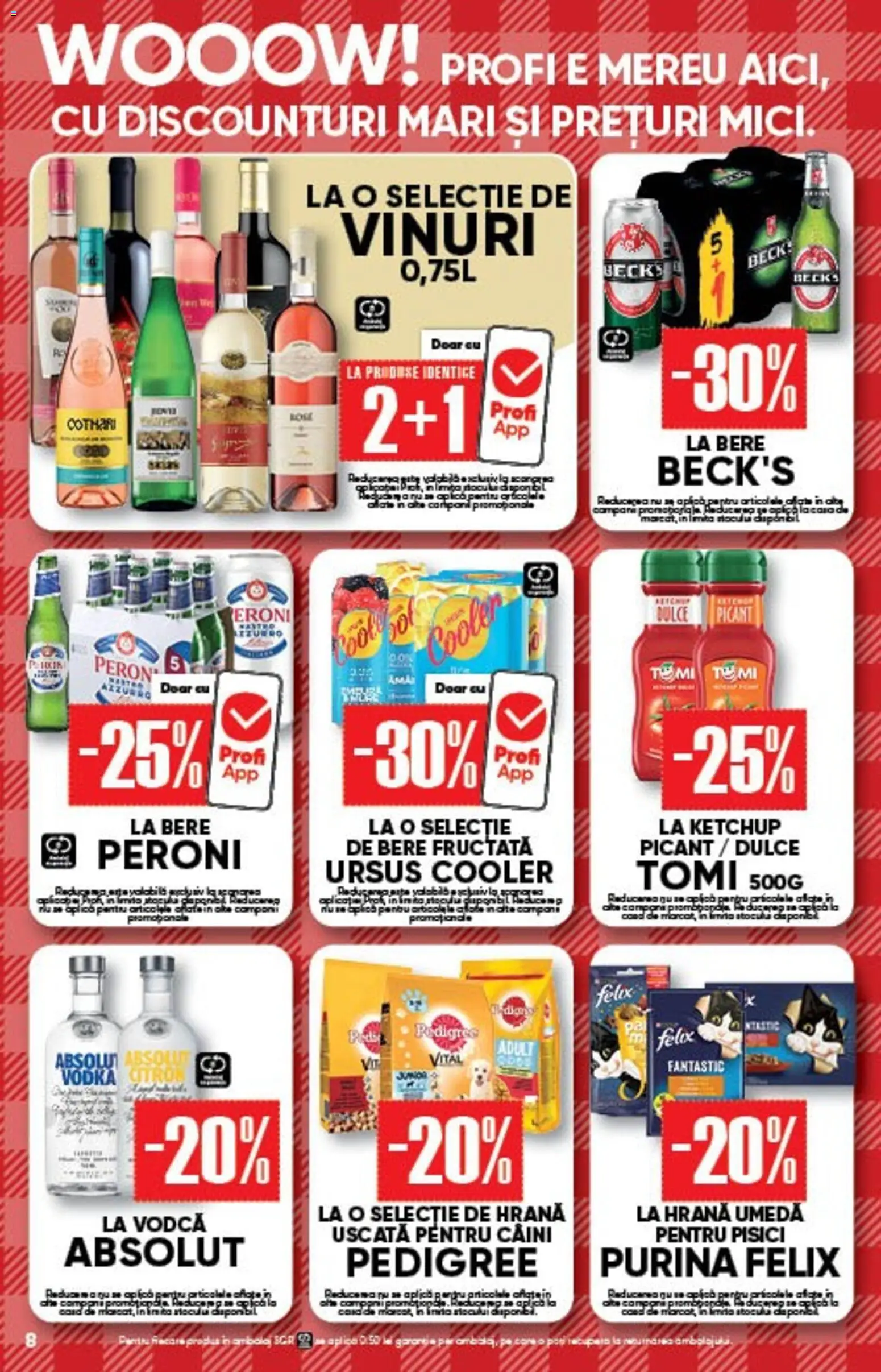 Noul catalog Profi – valabil de la 01.04.2026 | Pagină: 8 | Produse: Su ısıtıcı, Mici, Bere, Ketchup