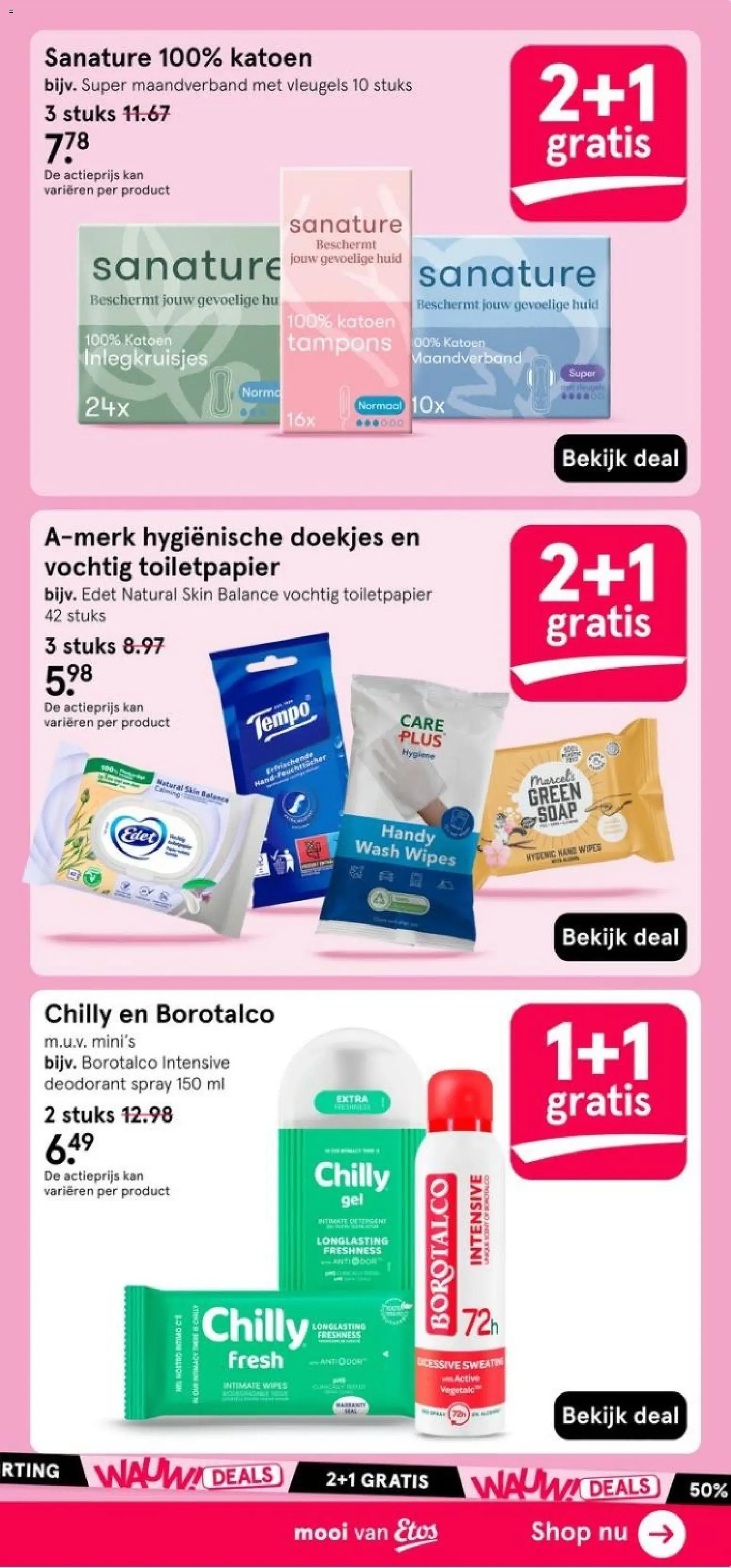 {H1} | Pagina: 33 | Producten: Deodorant, Kan, Inlegkruisjes, Tampons