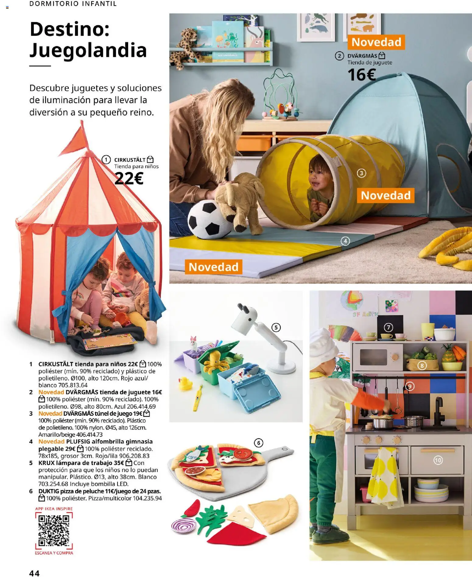IKEA - Accesorios y decoración │ válido desde el 01/09/2026 | Página: 44 | Productos: Pizza, Juguetes, Iluminación, Lámpara