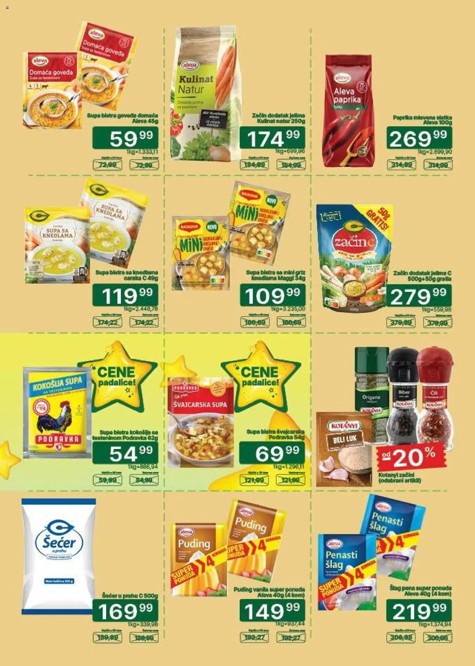 Univerexport katalog - važi od 01.09.2026 | Strana: 12 | Proizvode: Šlag, Šećer, Paprika, Luk