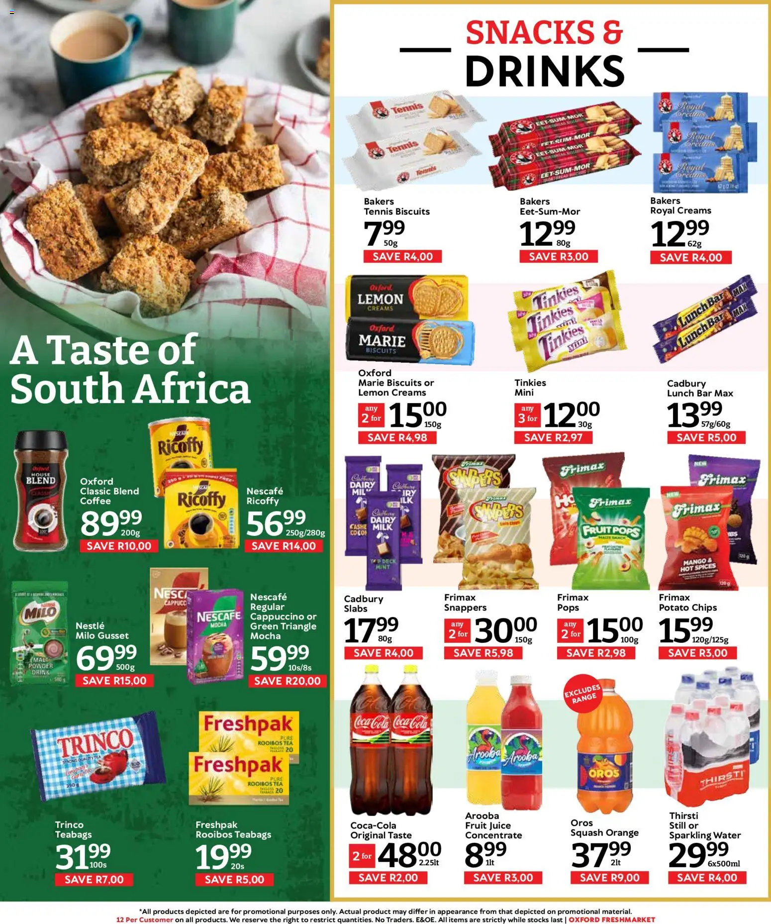 New Oxford Freshmarket catalogue – valid from 16/09/2026 | Page: 10 | Products: Biscuits, Coffee, Tea, Water