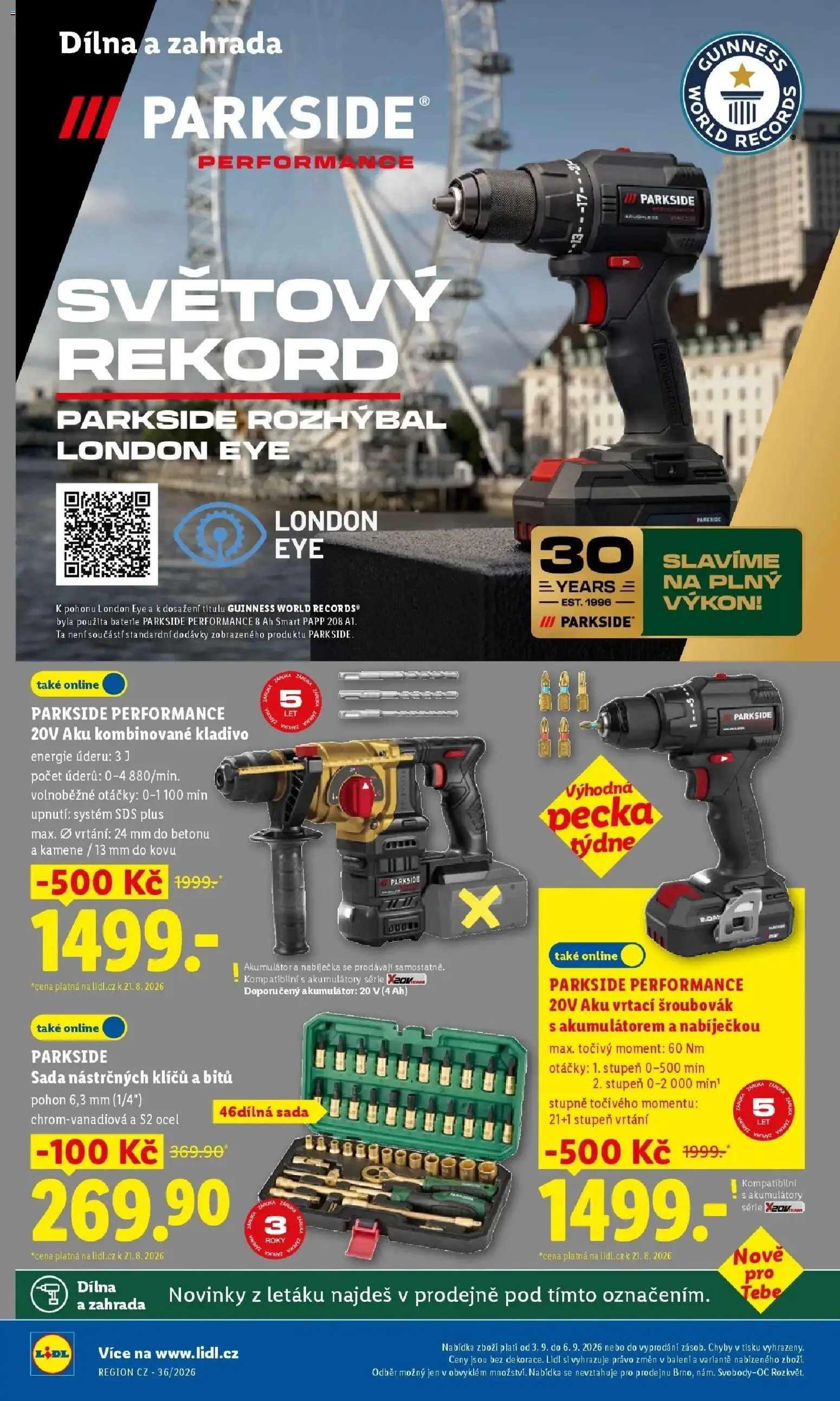Lidl leták od 31.08.2026 - Nový akční leták | Strana: 14 | Produkty: Parkside, Zahrada, Šroubovák, Kladivo