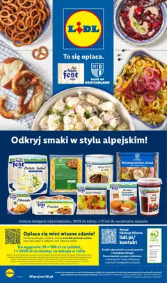 Náhled letáku Lidl Polsko katalog od 28.09.2026 | Strana: 58 | Produkty: Test, Camembert