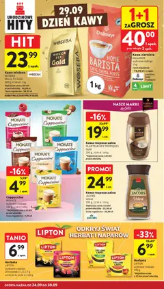 Pogląd oferty "Intermarche gazetka" - ważna od 24.09.2026 | Strona: 28 | Produkty: Dallmayr, Jacobs, Brownie, Kawa mielona