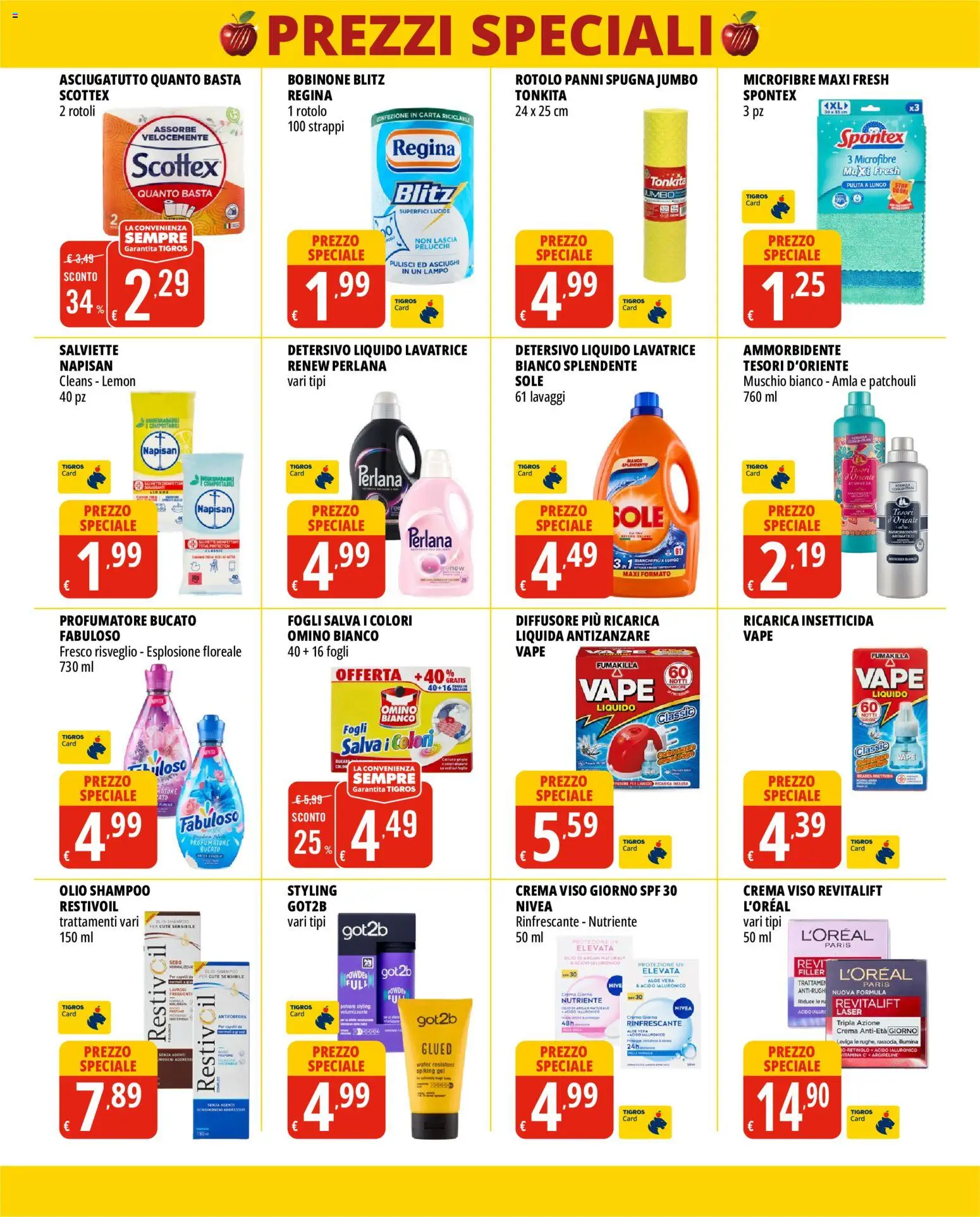 Volantino Tigros del 17.06.2026 | Pagina: 7 | Prodotti: Shampoo, Crema viso, Olio, Insetticida