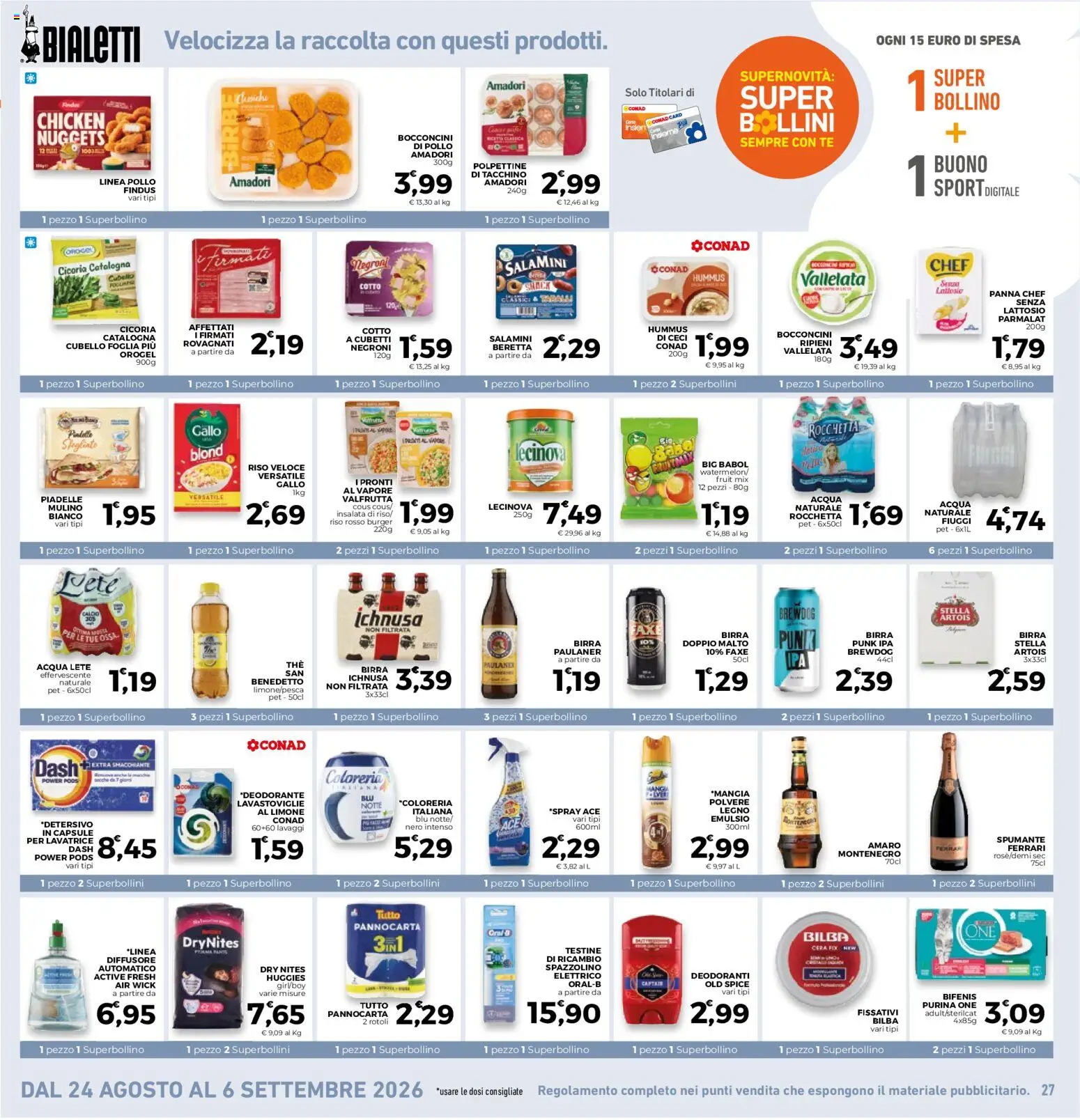 Volantino Conad del 26/08/2026 | Pagina: 27