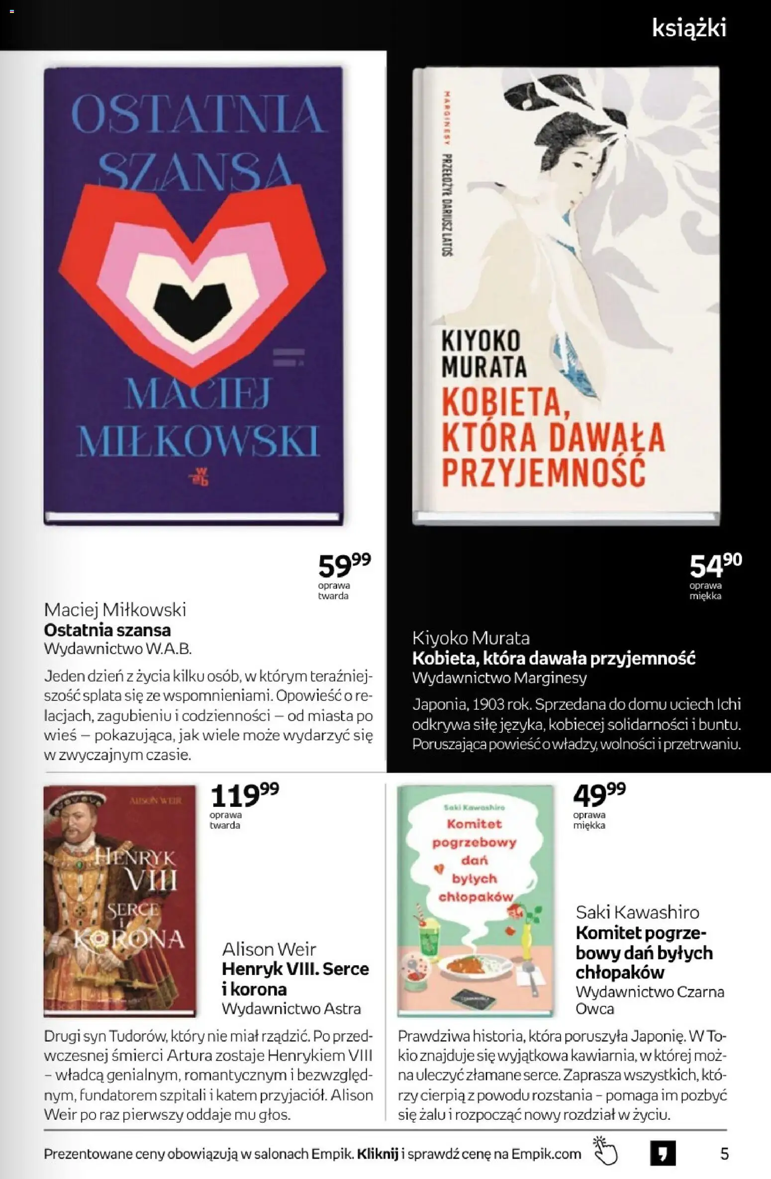 Empik promocje - Tom kultury Książki od 03.06.2026 | Strona: 5 | Produkty: Książki