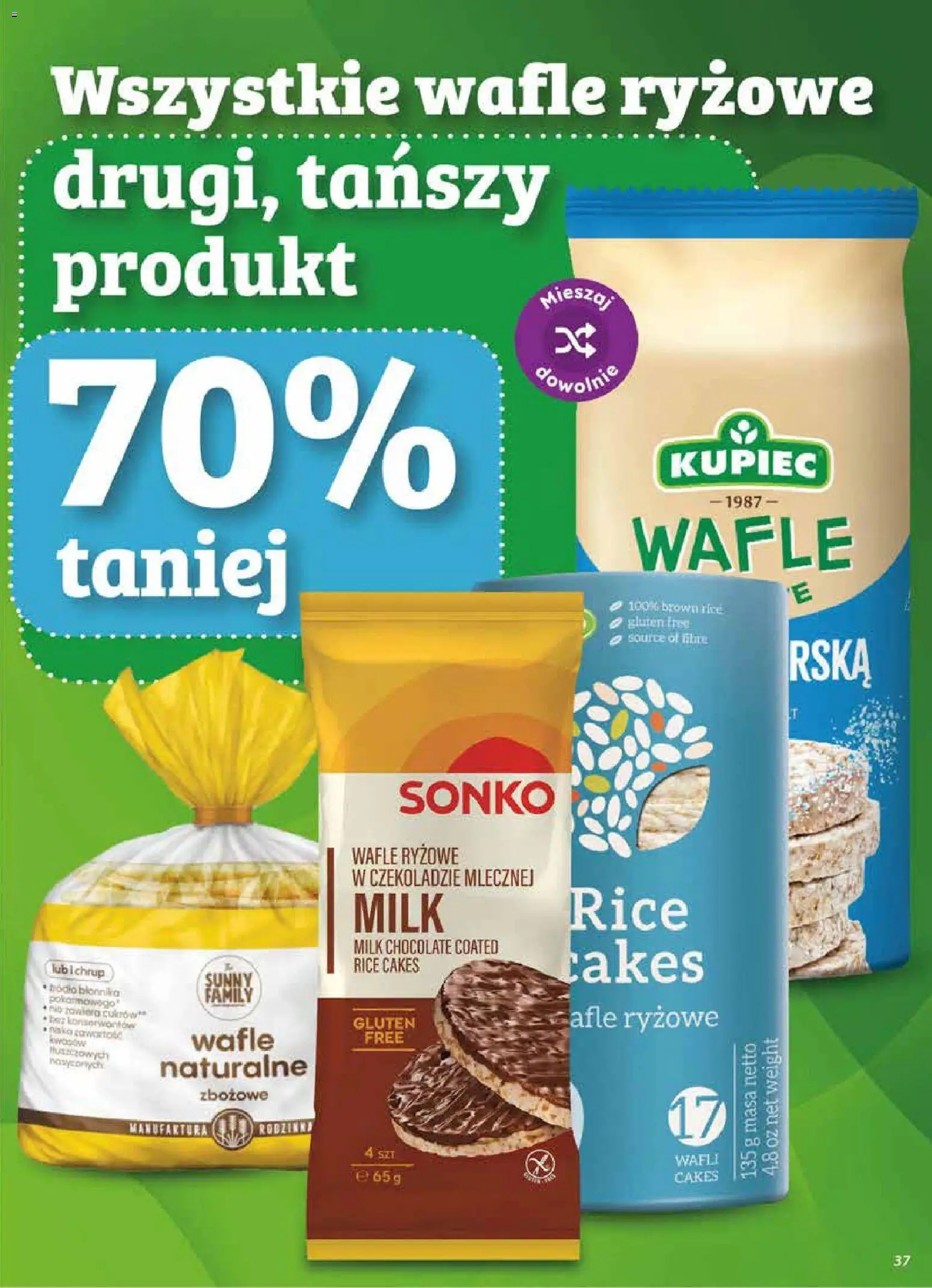 Dino gazetka od 20.05.2026 | Strona: 37 | Produkty: Wafle, Wafle ryżowe