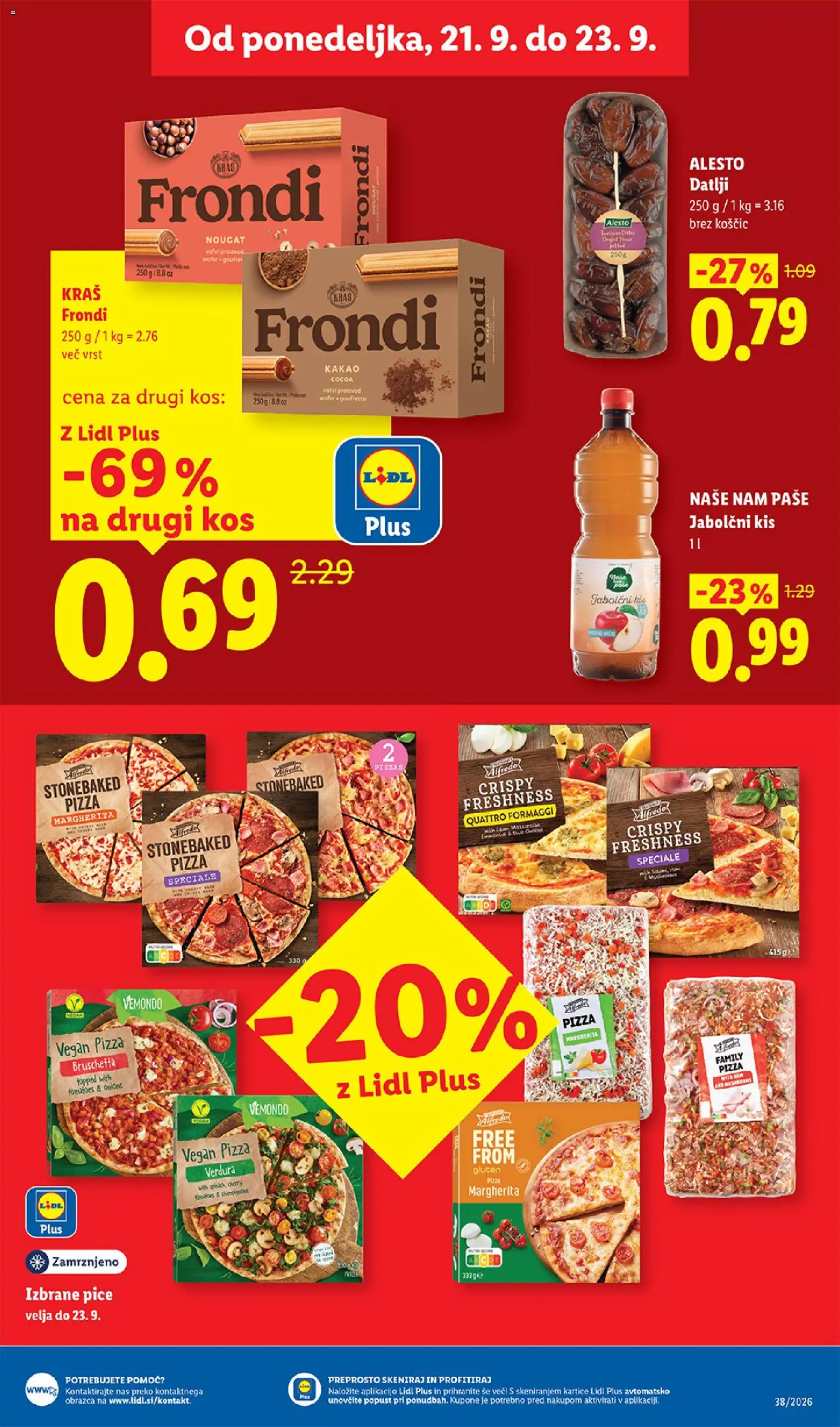 Novi Lidl katalog ponudbe – veljaven od 17.09.2026 | Stran: 43 | Izdelki: Datlji, Kos, Kis, Jabolčni kis
