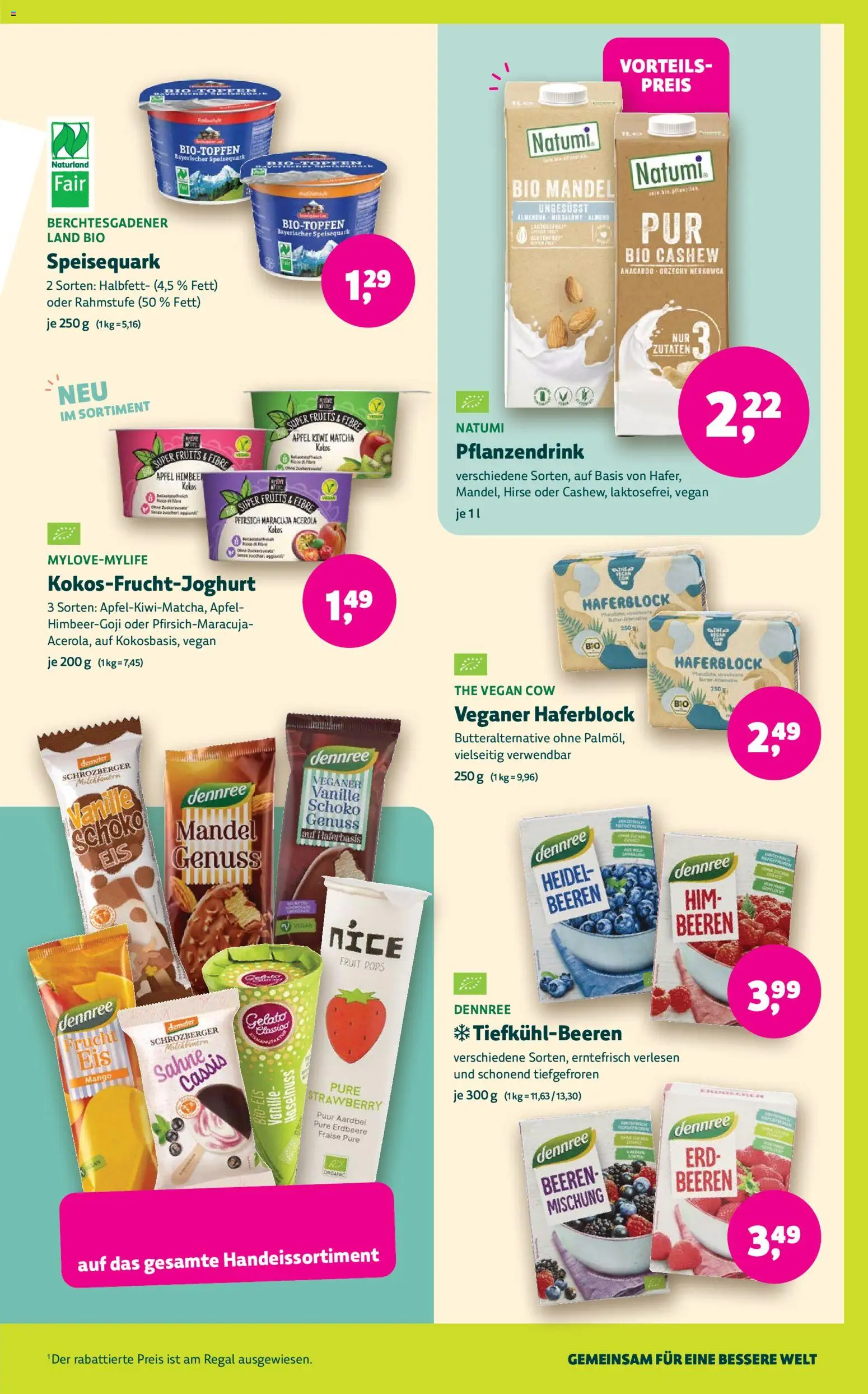BioMarkt Prospekt – gültig ab 26.08.2026 | Seite: 7 | Produkte: Cashew, Mango, Pfirsich, Sahne