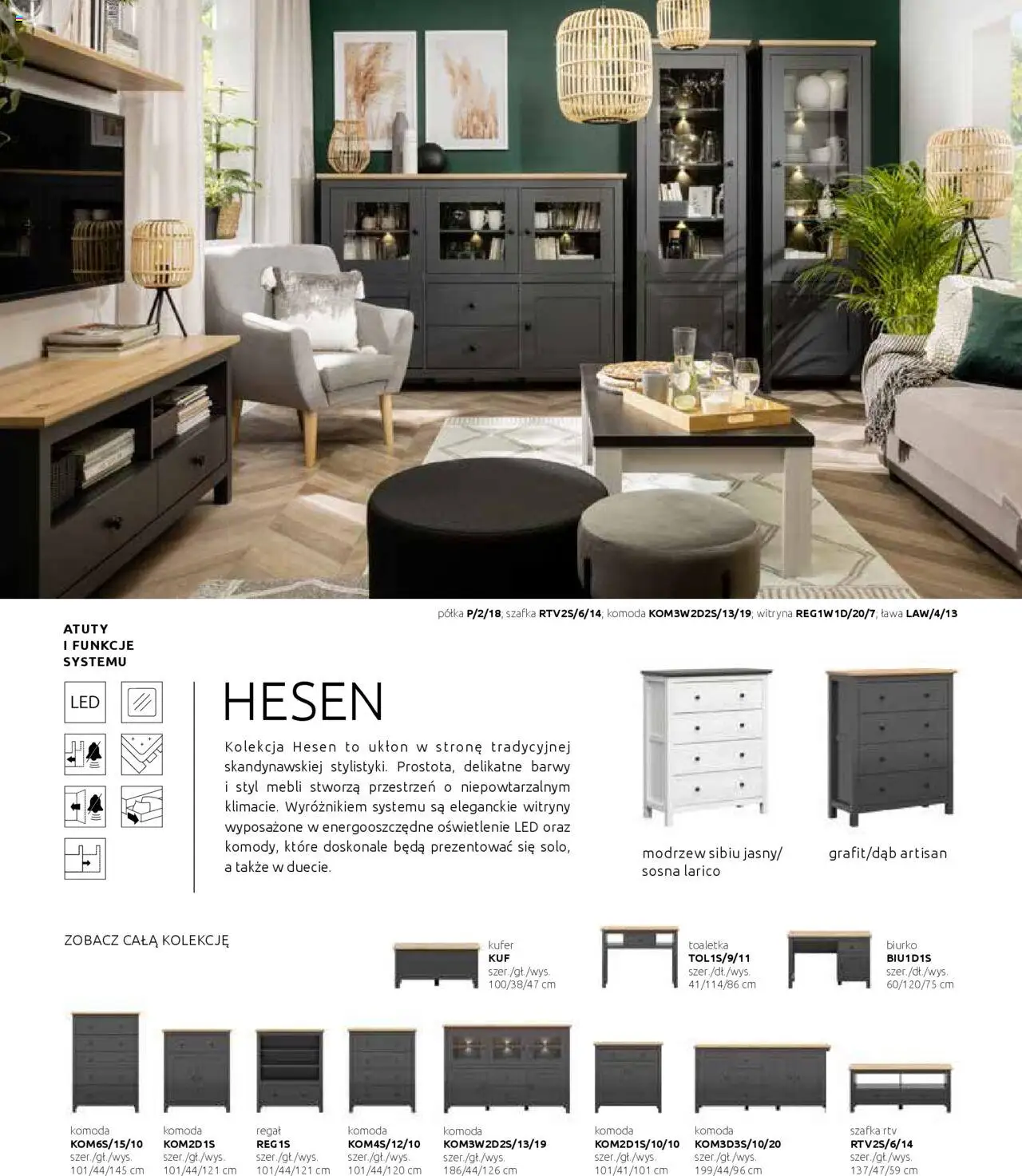Black Red White Gazetka - Katalog rodzinnych wnętrz od 24.05.2024 | Strona: 34 | Produkty: Komoda, Biurko, szafka RTV, Witryna