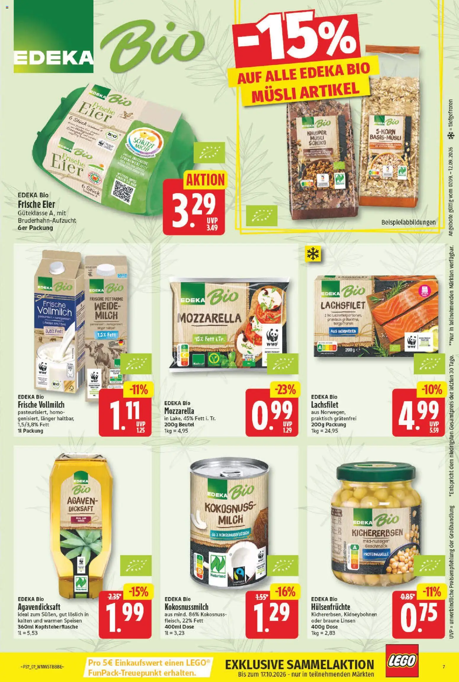 NP Discount Prospekt – gültig ab 07.09.2026 | Seite: 8 | Produkte: Musli, Milch, Eier, Mozzarella
