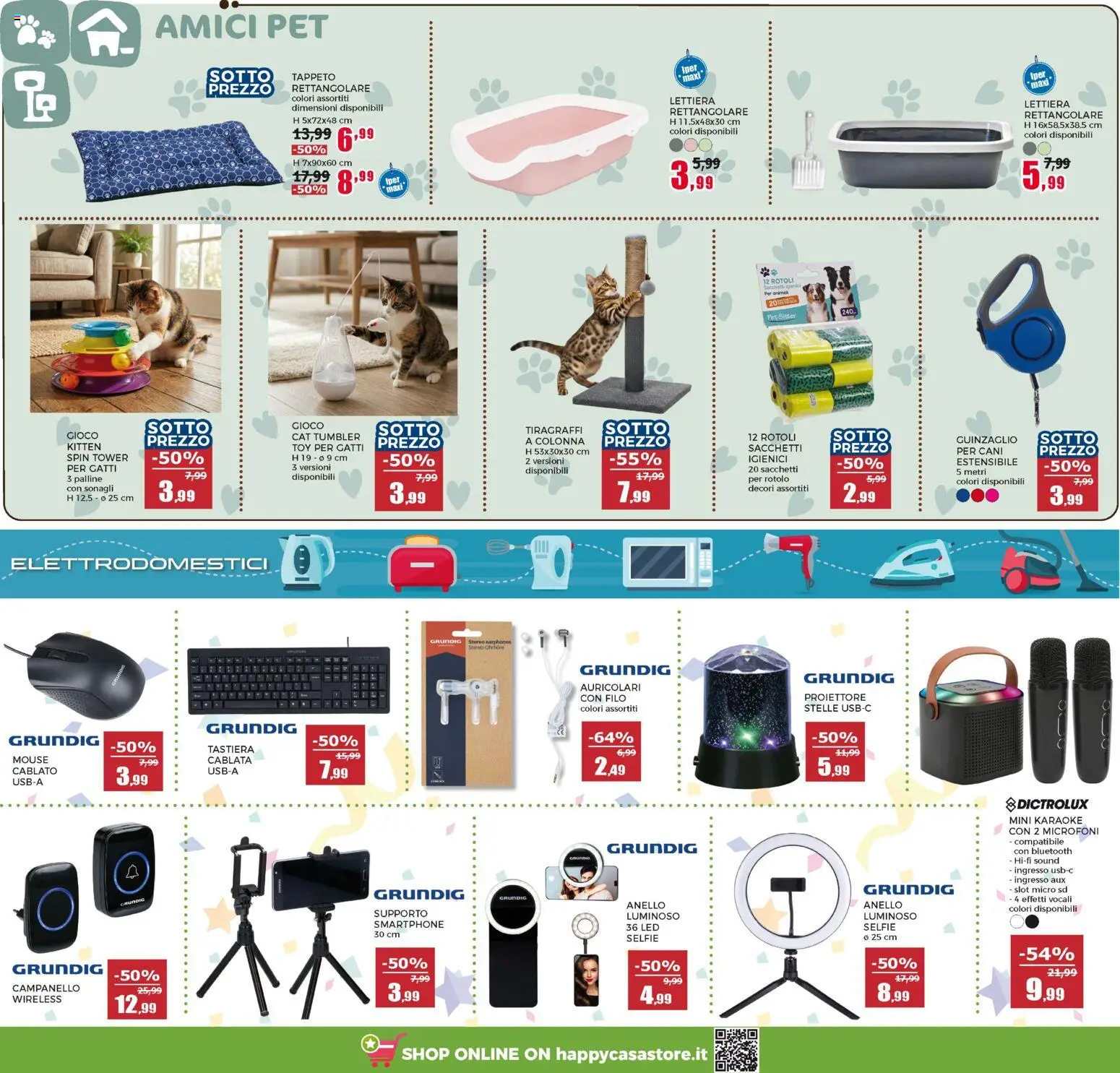 Volantino Happy Casa del 15.04.2026 | Pagina: 10 | Prodotti: Auricolari, Tiragraffi, Smartphone, Mouse