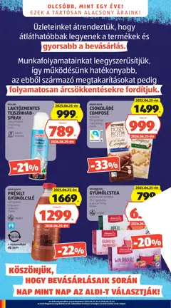 Aldi akciós újság - amely érvényes a következő dátumtól: 2026.06.25. | Oldal: 4