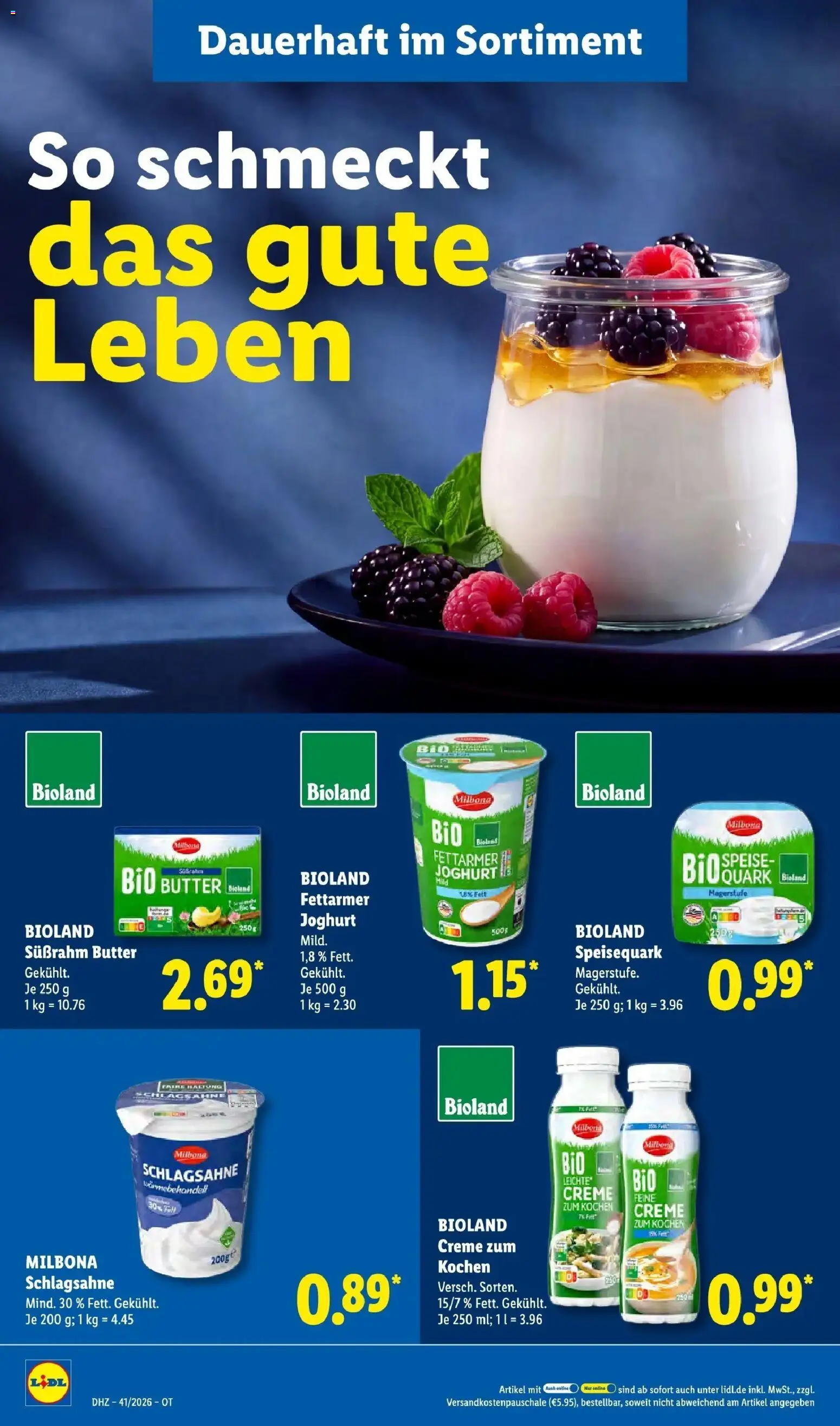 Lidl Prospekt Malchow – gültig ab 05.10.2026 | Seite: 18 | Produkte: Quark, Butter, Creme, Speisequark