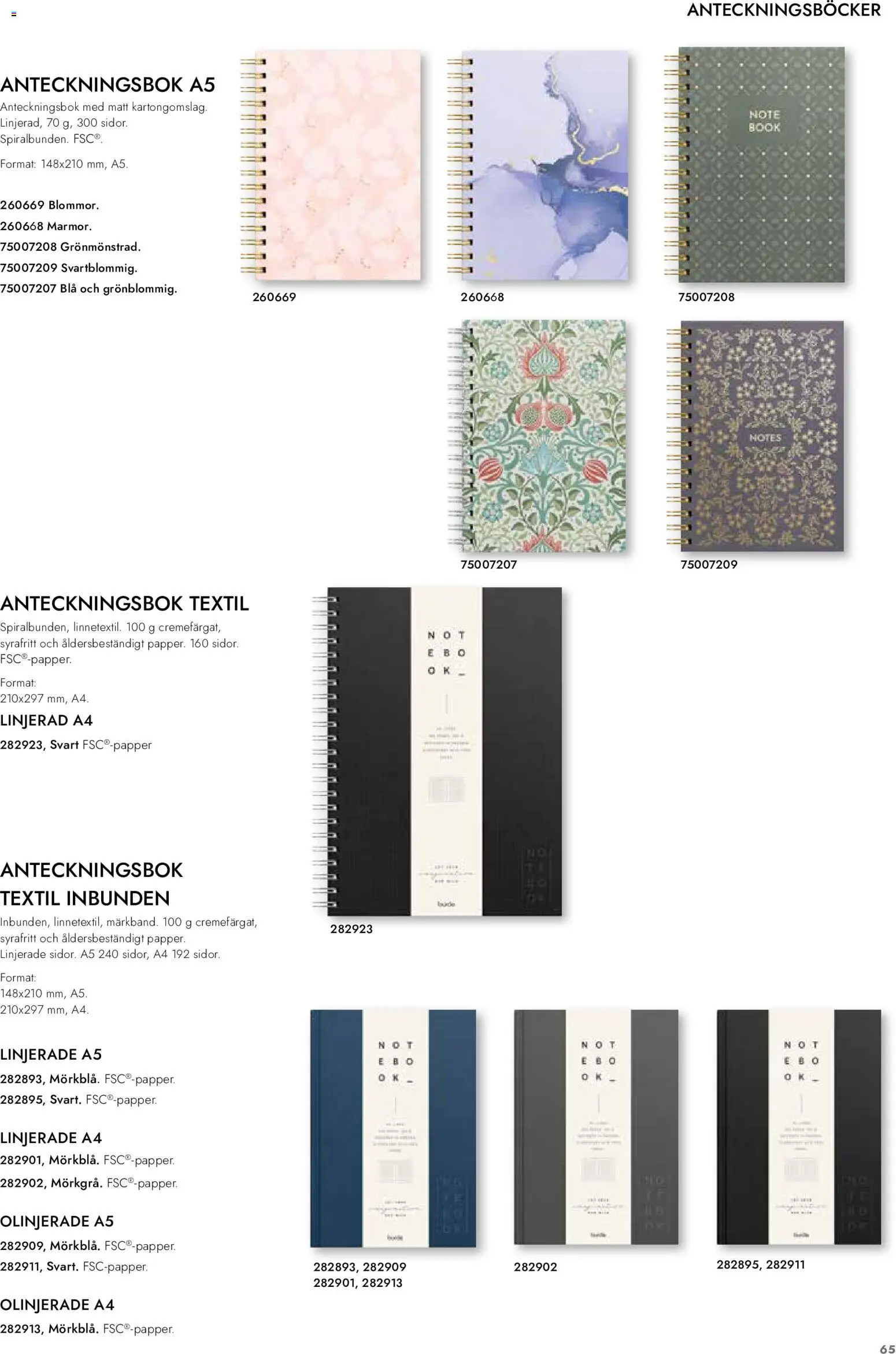 Lyreco reklamblad aktuell från 01/09/2026 | Sida: 66 | Produkter: Papper, Anteckningsbok