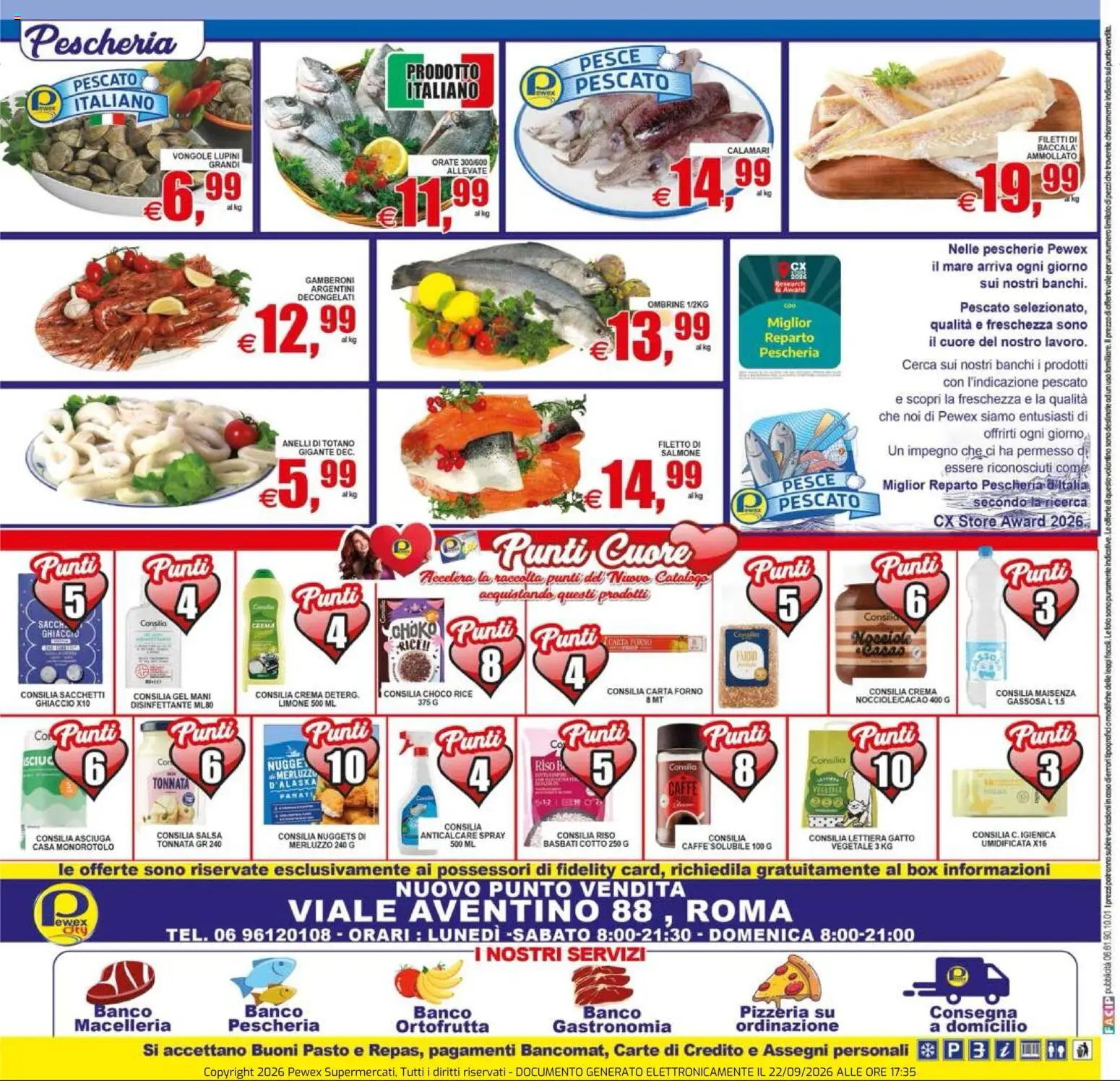 Volantino Pewex del 24/09/2026 | Pagina: 20 | Prodotti: Salmone, Filetto di salmone, Filetto, Nocciole