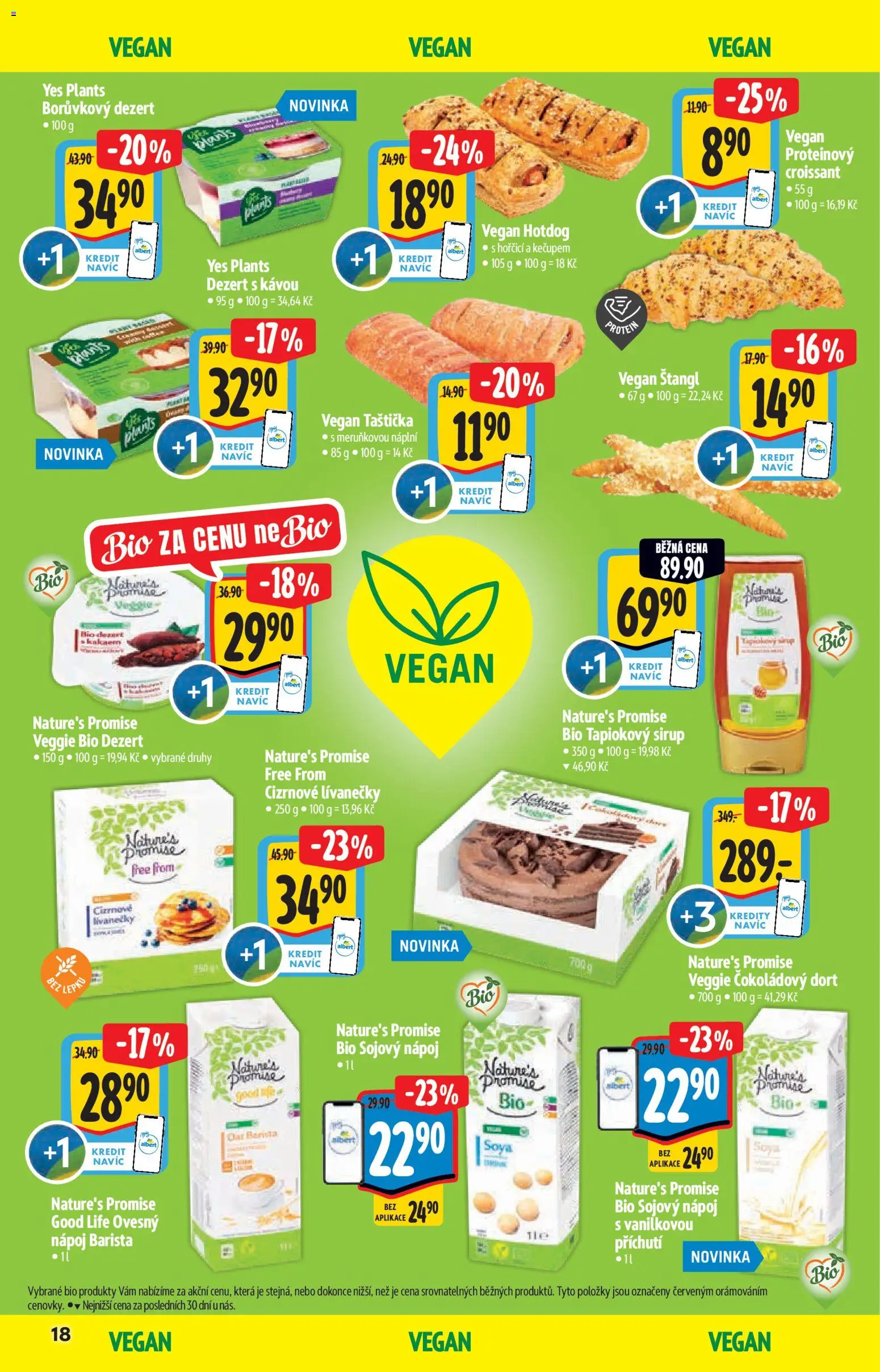 Albert katalog - Hypermarket - Bio od 13.05.2026 | Strana: 18 | Produkty: Vegan, Sirup, Croissant, Dort