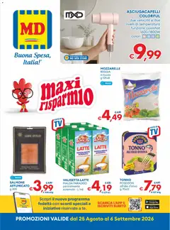 Anteprima del volantino MD Discount volantino valido a partire dal 25/08/2026