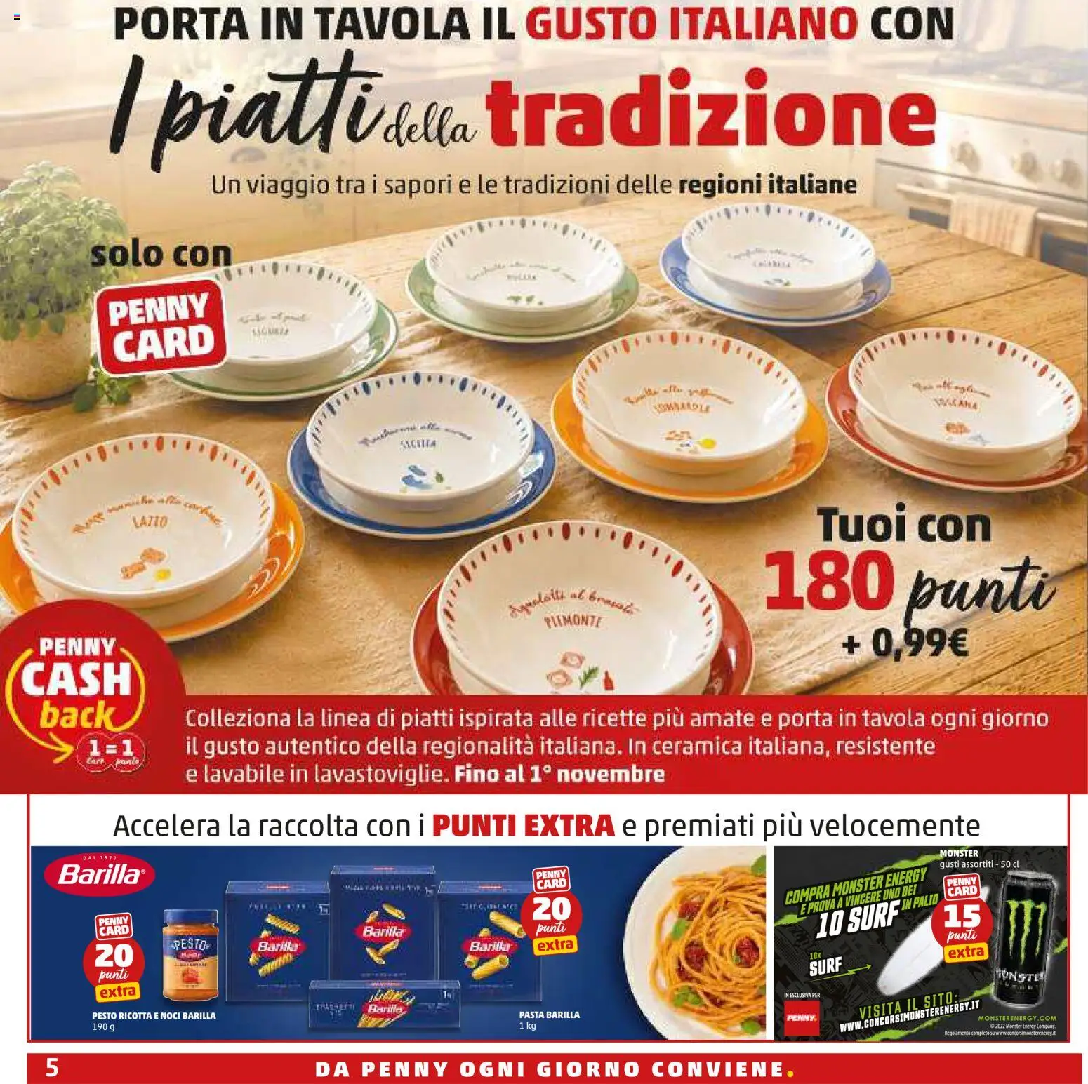 Volantino PENNY del 02/07/2026 | Pagina: 5 | Prodotti: Pasta, Noci, Pesto, Ricotta