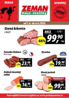 Náhled letáku Prodejny Zeman leták od 01.06.2026